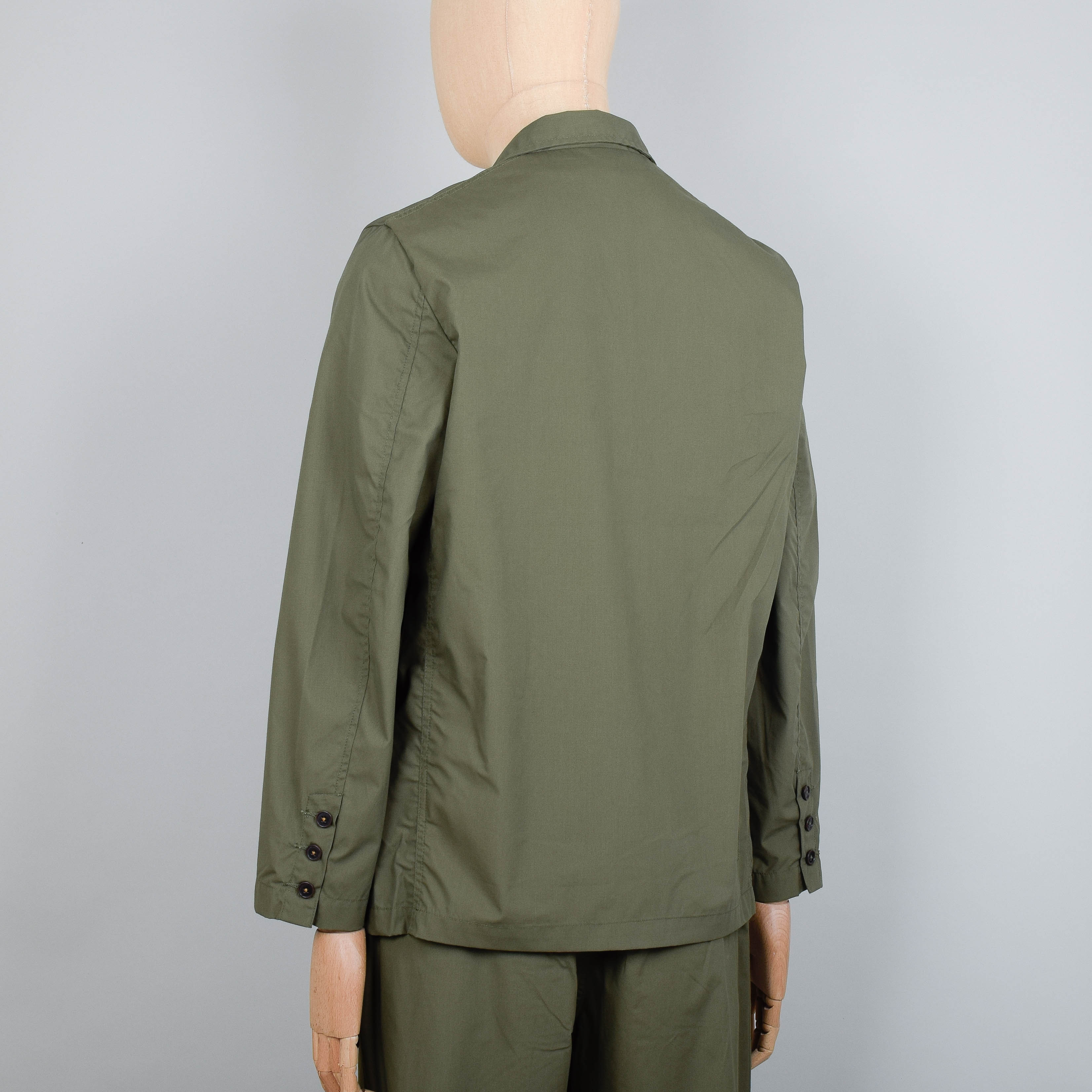 Universal Works Recycled Poly Tech Capitol Jacket - Olive - Image 3