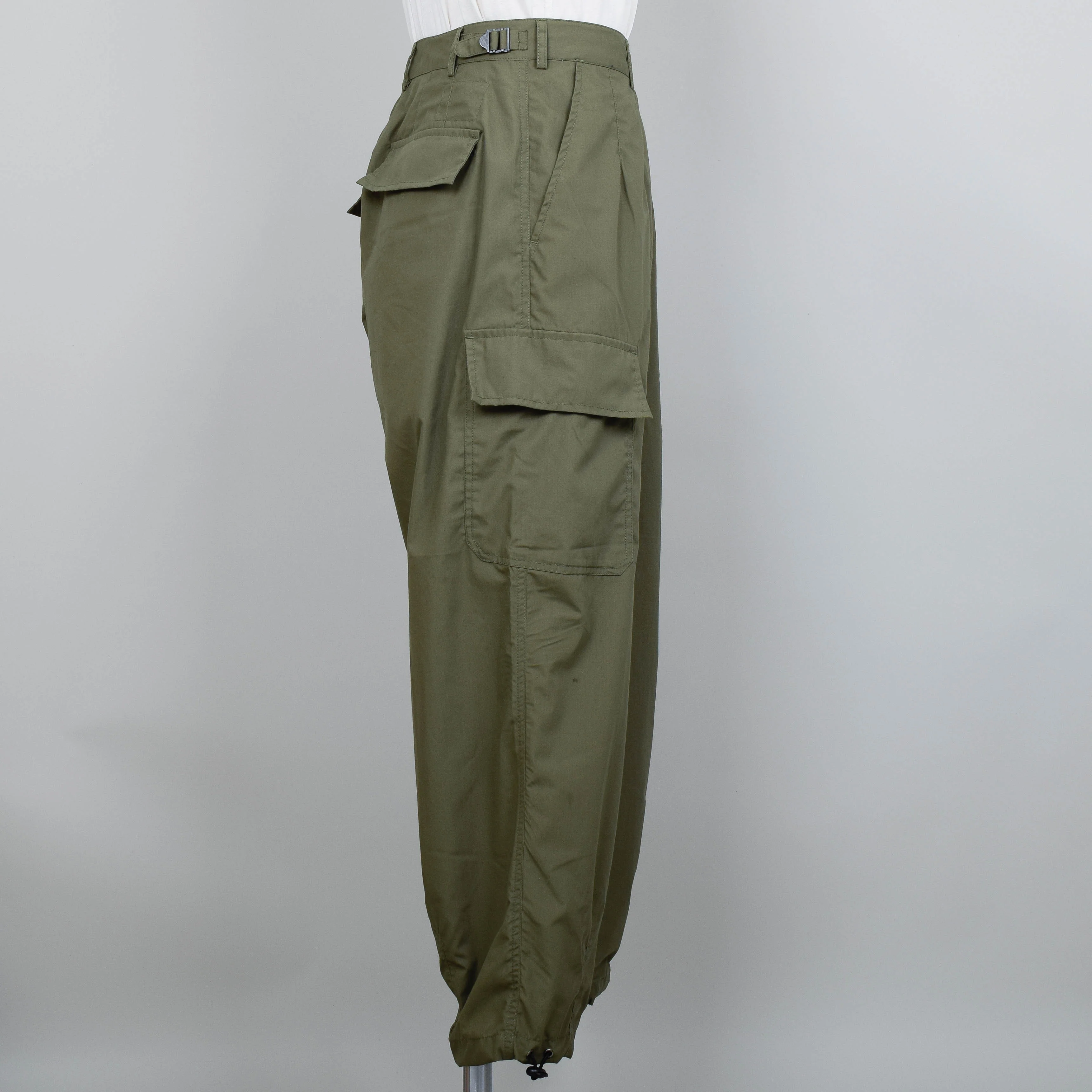 Universal Works Recycled Poly Tech Loose Cargo Pant - Olive - Image 2