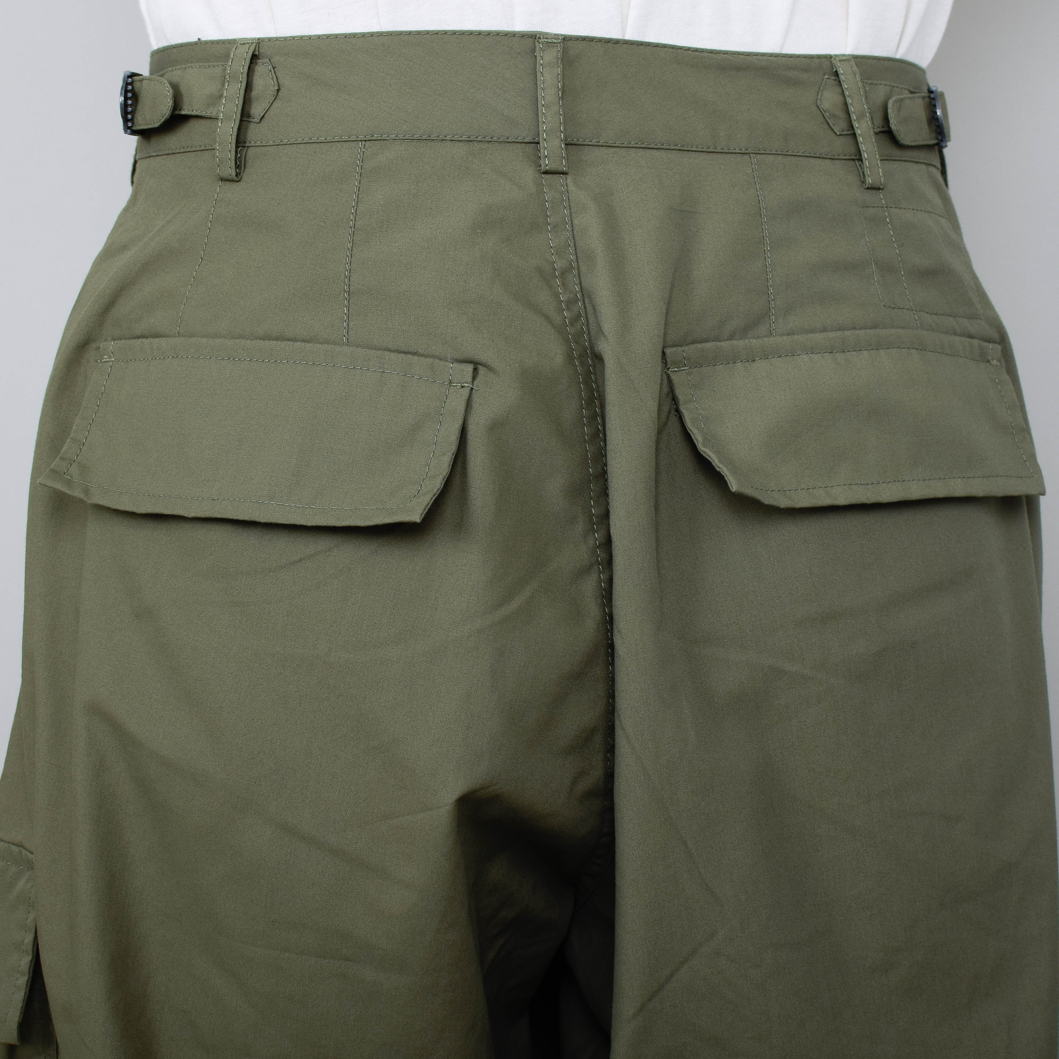 Universal Works Recycled Poly Tech Loose Cargo Pant - Olive - Image 3