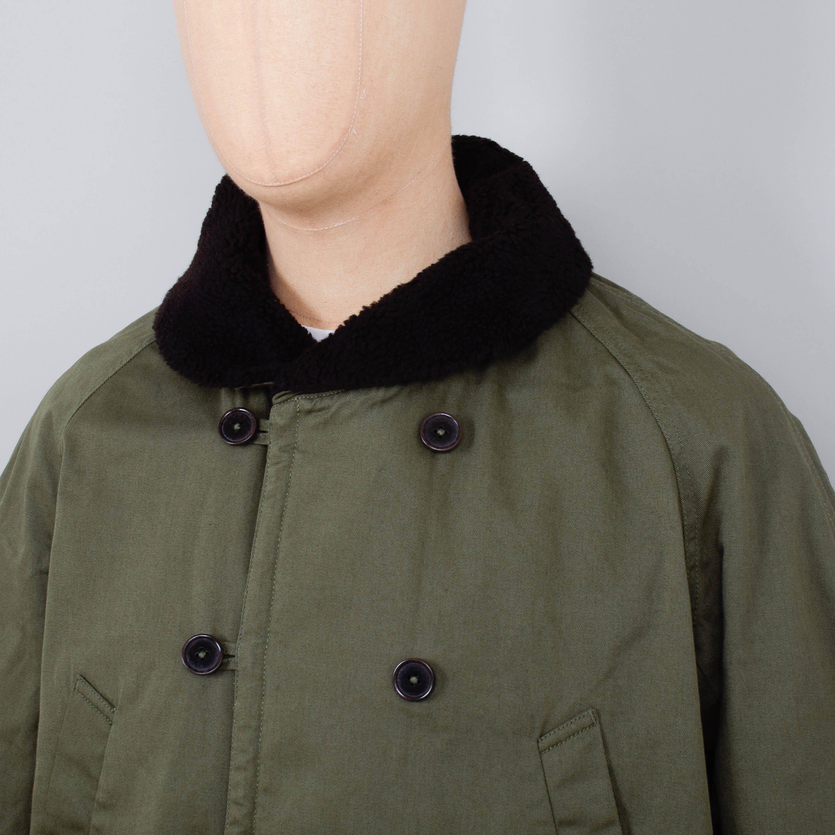 Universal Works Reversible Mackinaw Jacket - Light Olive - Image 6
