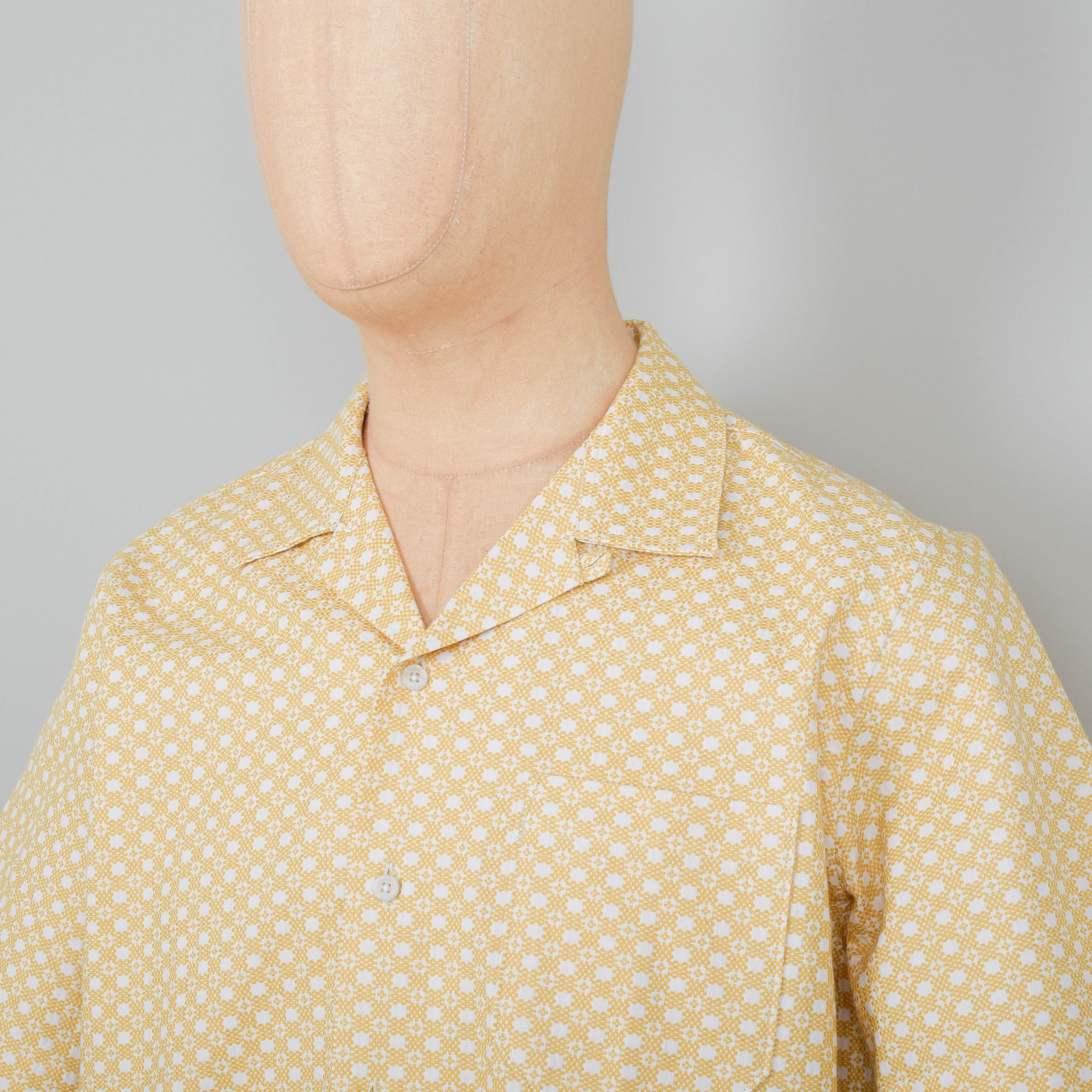 Universal Works Road Shirt Cotton - Yellow - Image 2