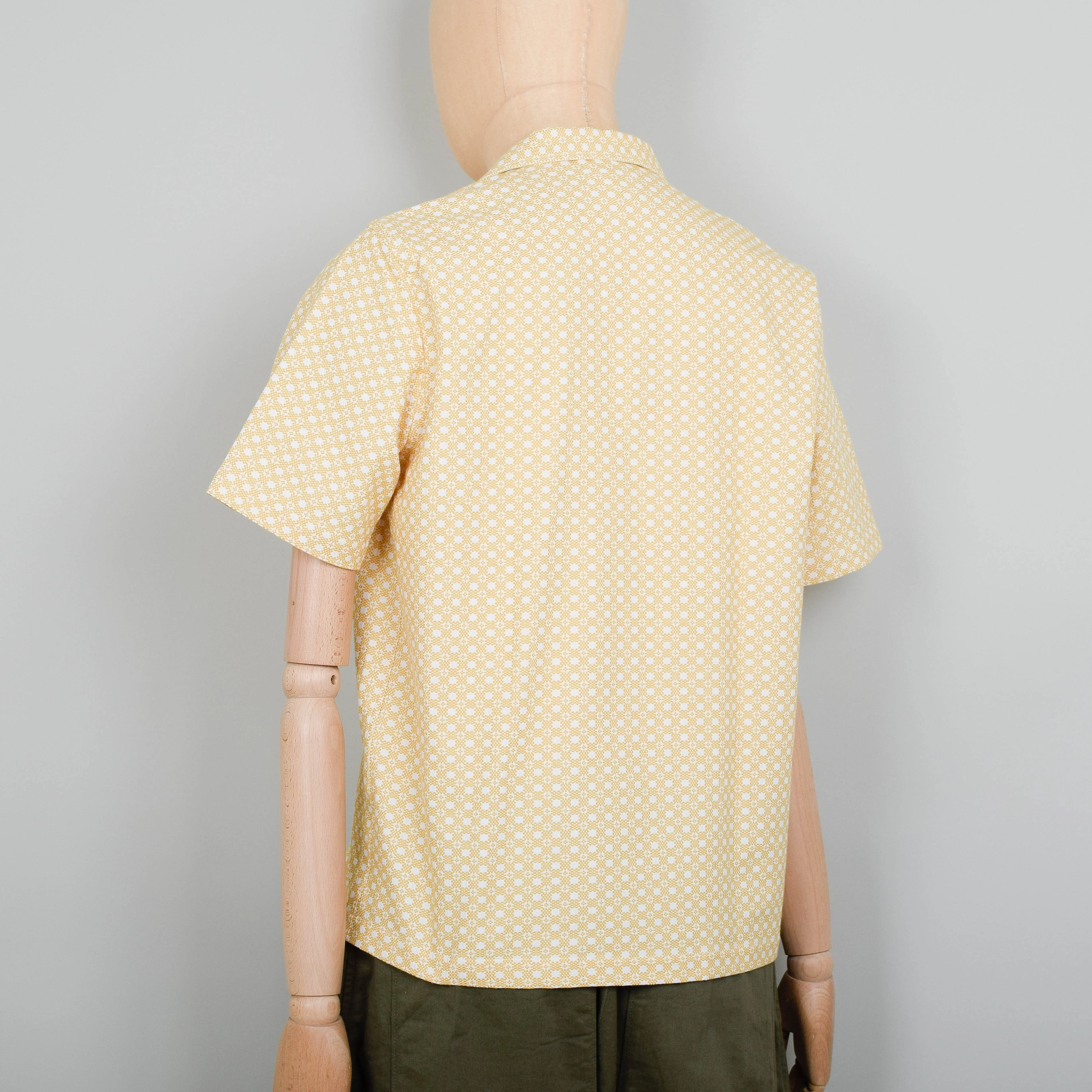 Universal Works Road Shirt Cotton - Yellow - Image 3