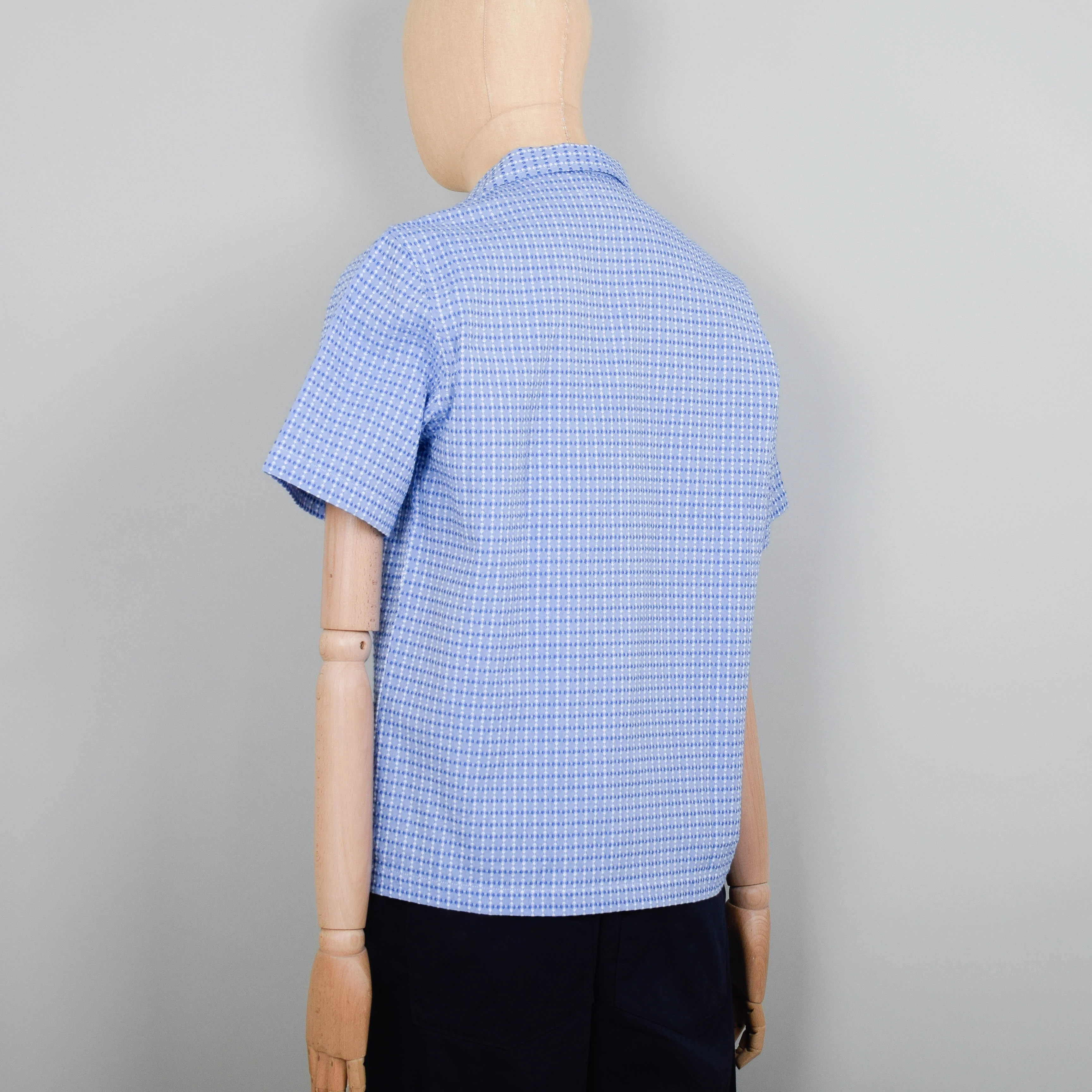 Universal Works Road Shirt Cotton - Blue - Image 3