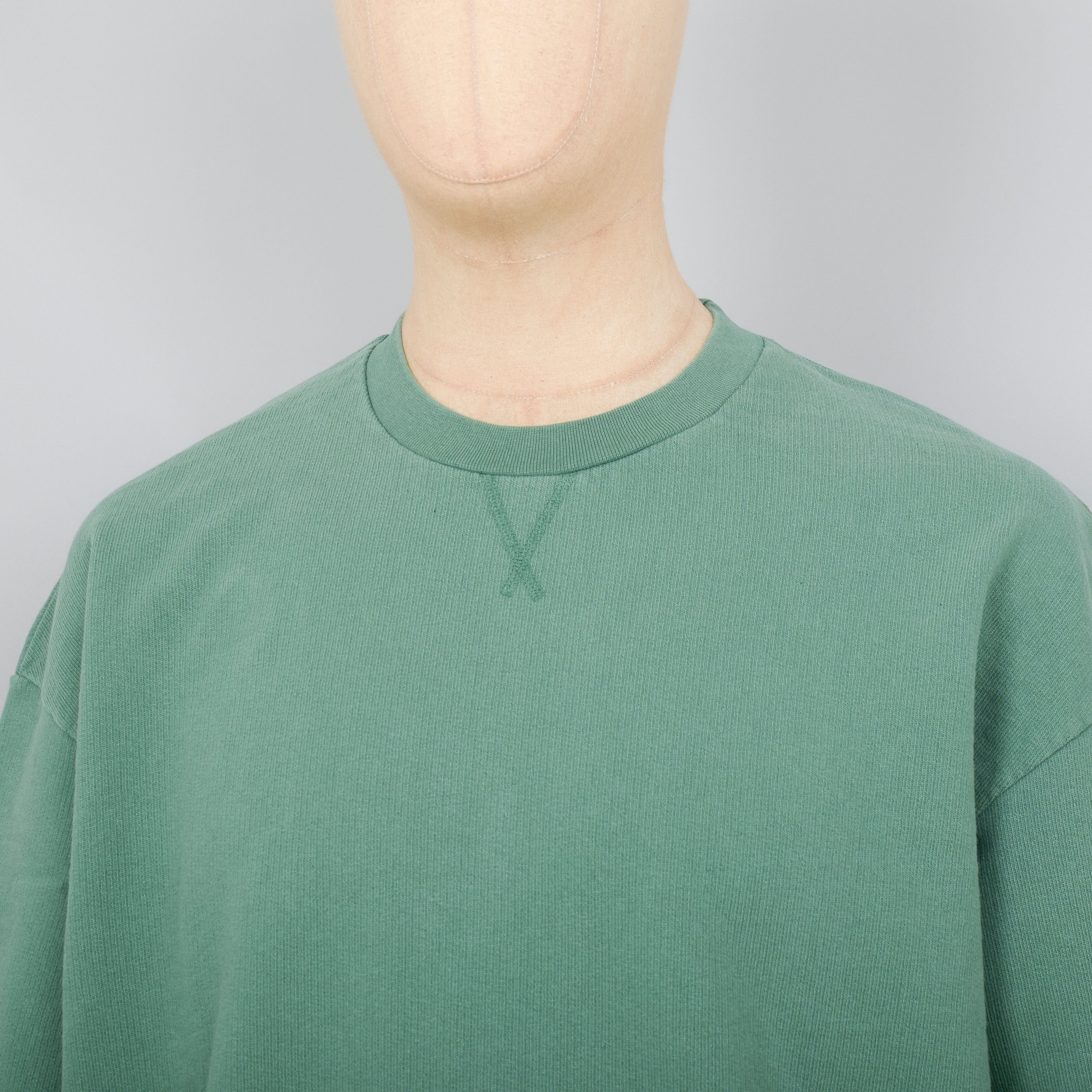 Universal Works Short Sleeve Crew - Green - Image 2