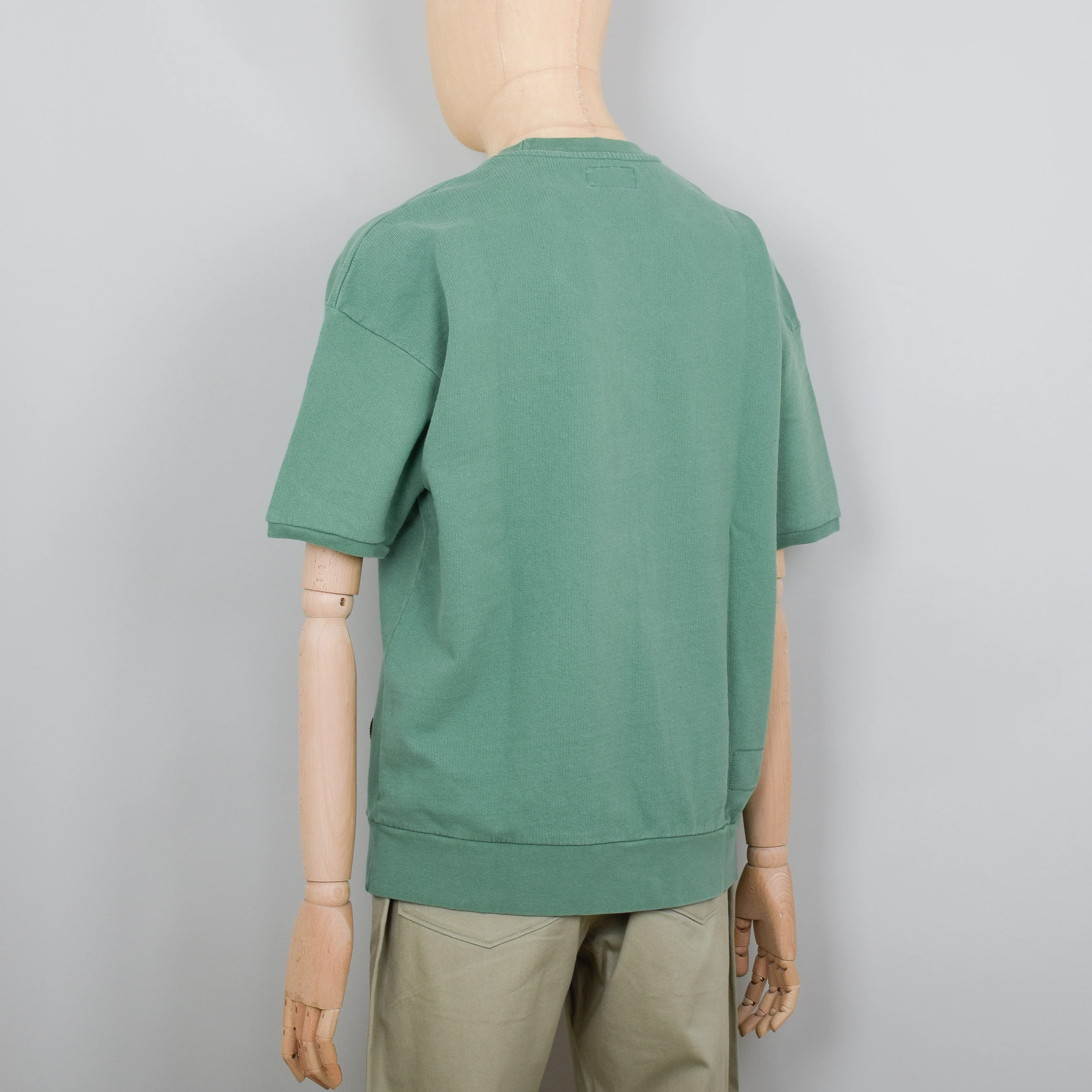 Universal Works Short Sleeve Crew - Green - Image 3