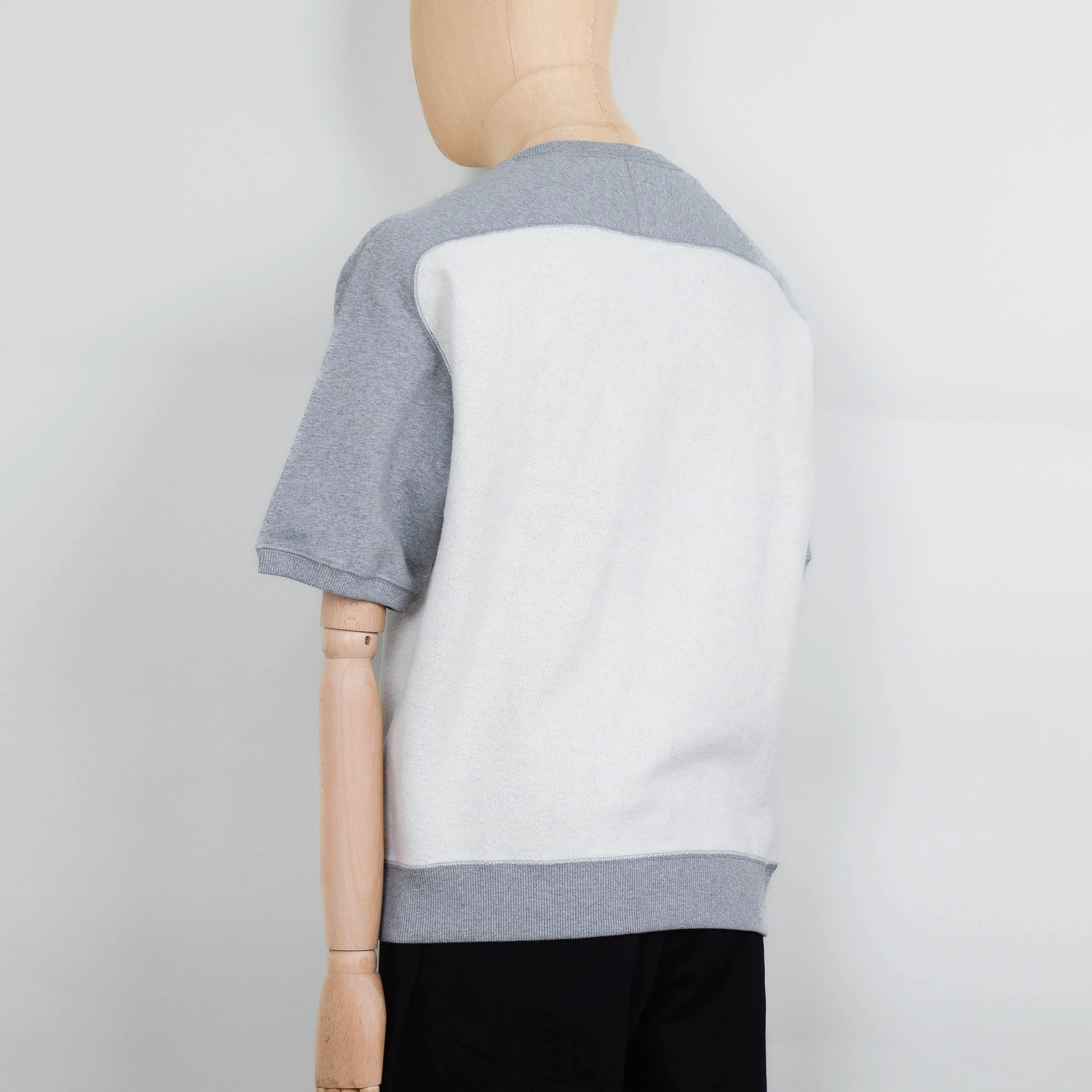 Universal Works Short Sleeve Crew - Grey Marl - Image 4