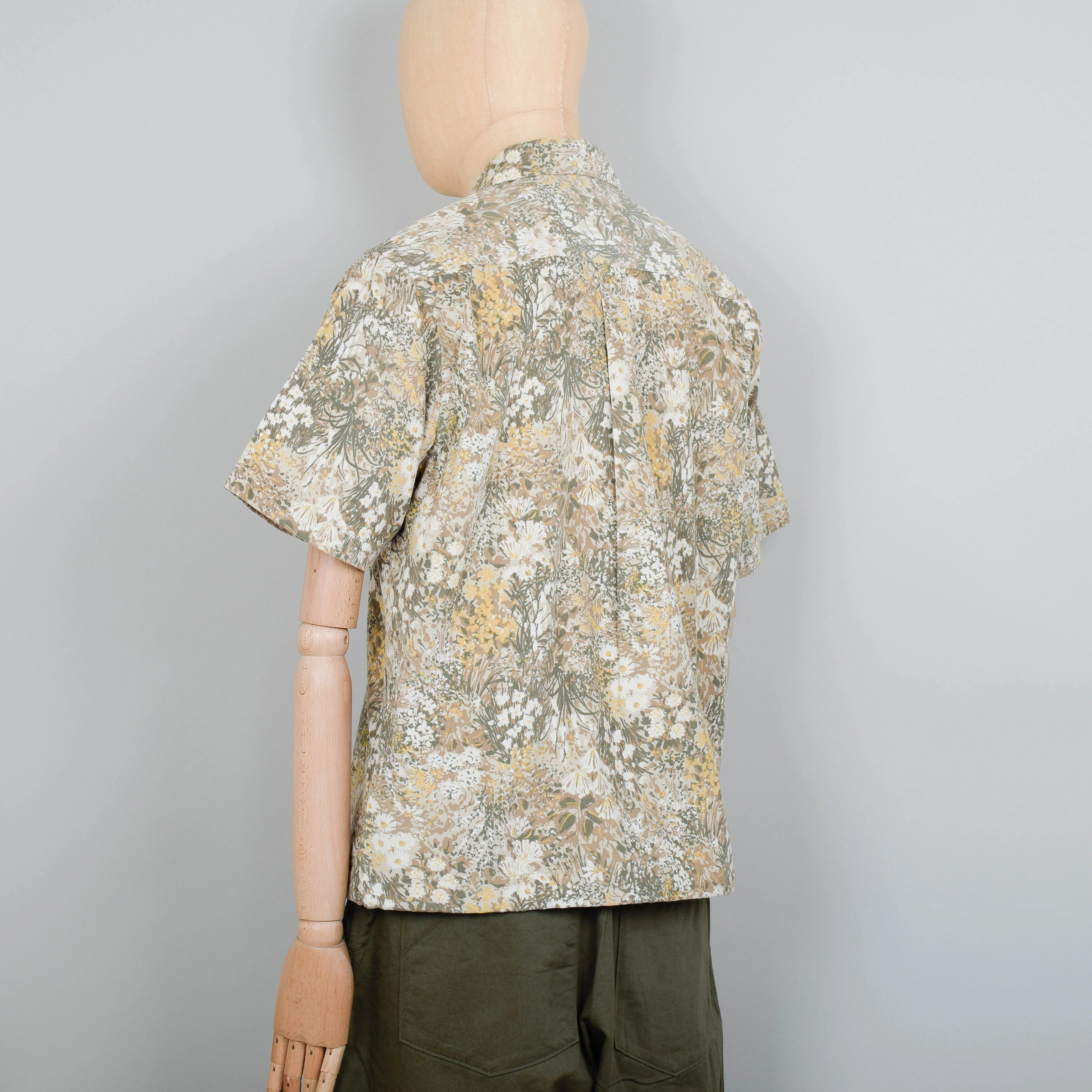 Universal Works Tech Overshirt Garden Cord - Sand - Image 3