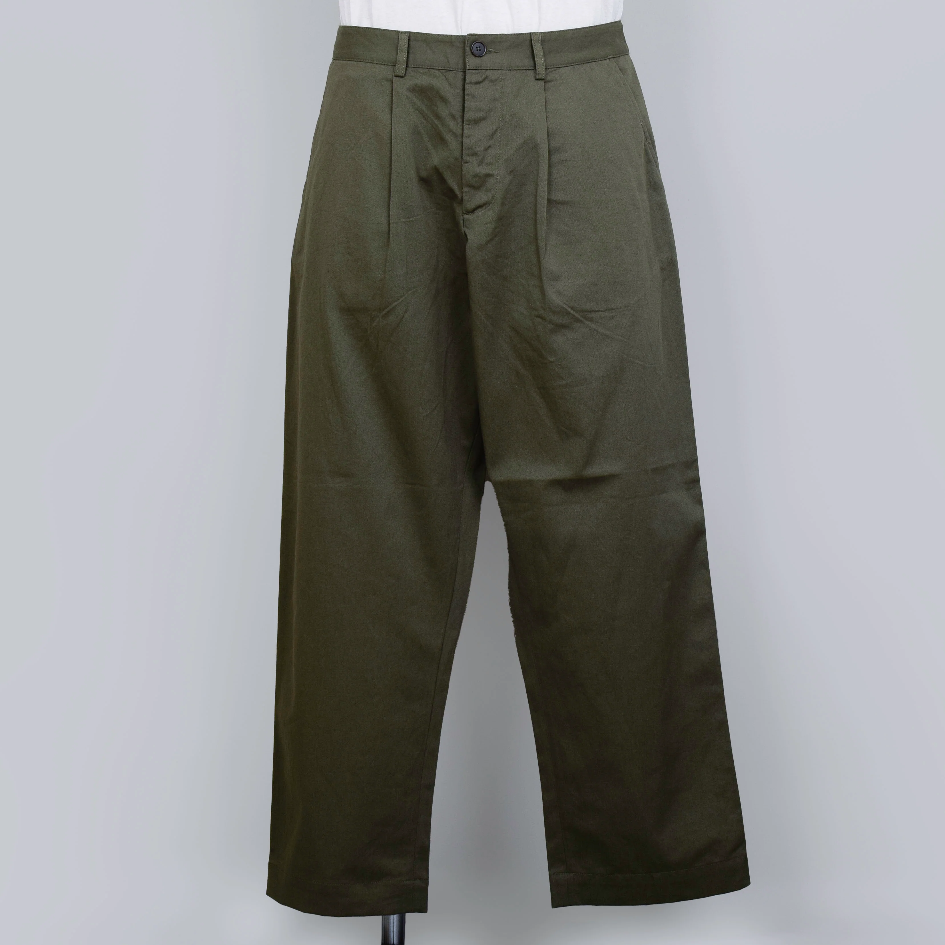 Universal Works Duke Pant Twill - Light Olive