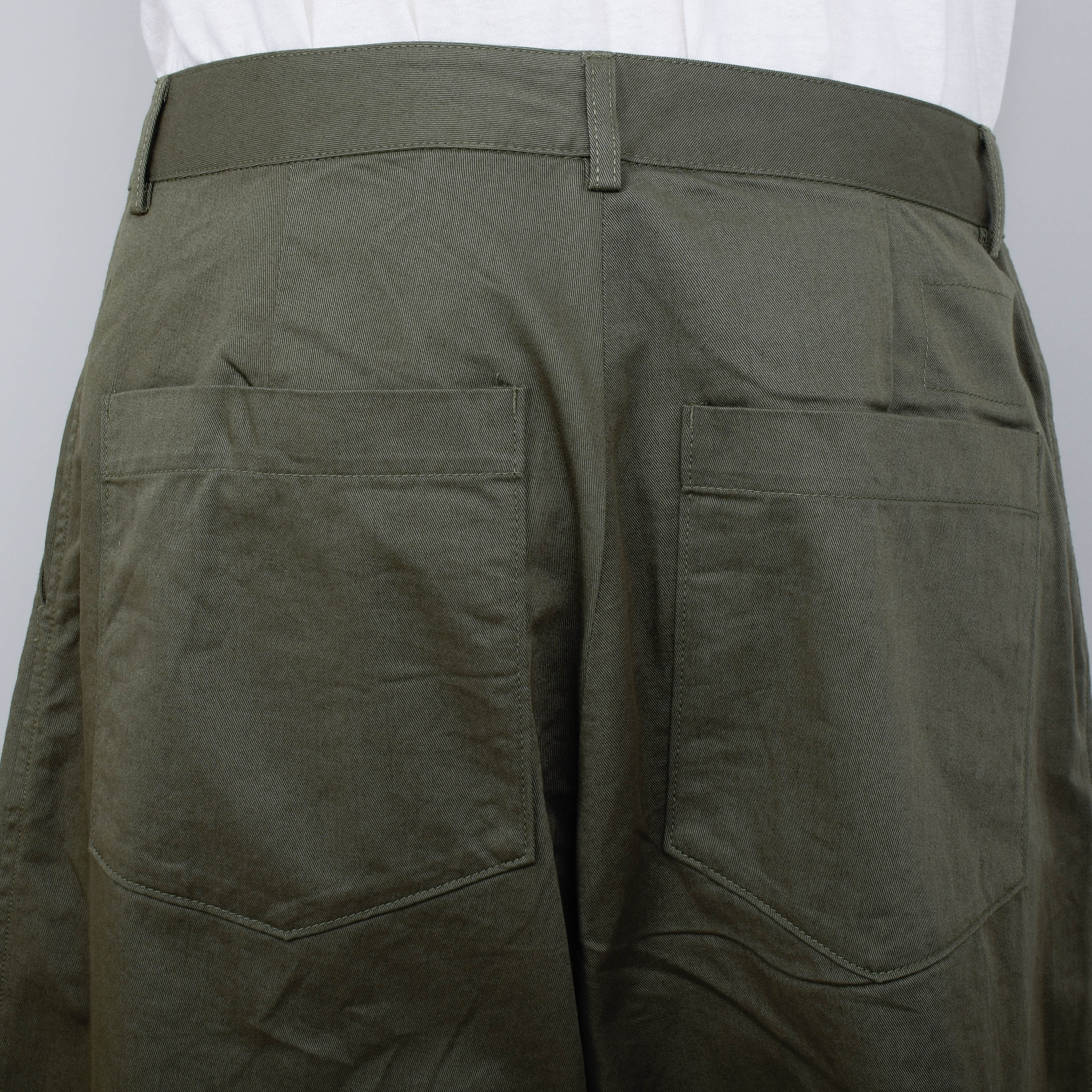 Universal Works Duke Pant Twill - Light Olive - Image 3