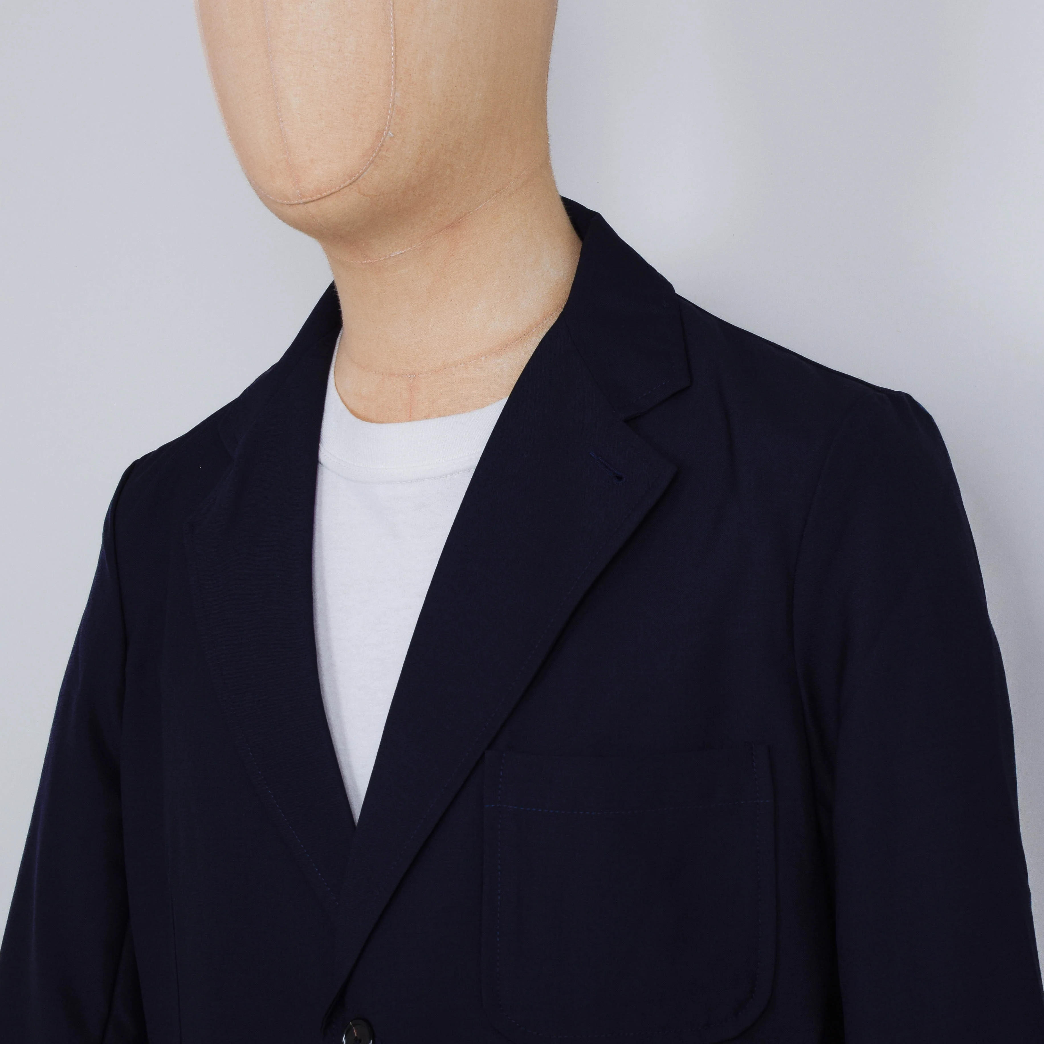 Universal Works Two Button Jacket Tropical Suiting - Navy - Image 2