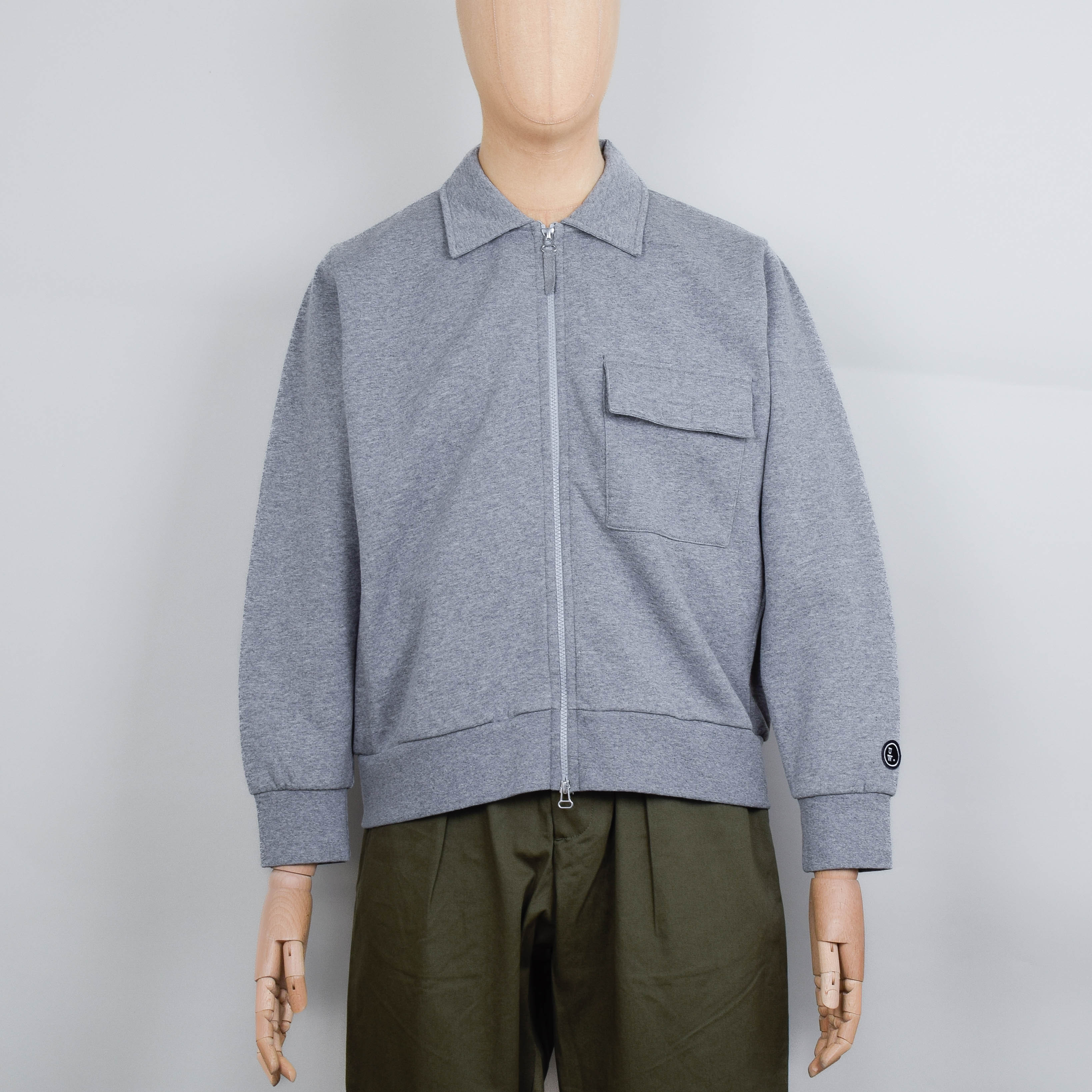 Universal Works Tyler Jacket Jersey - Grey Marl