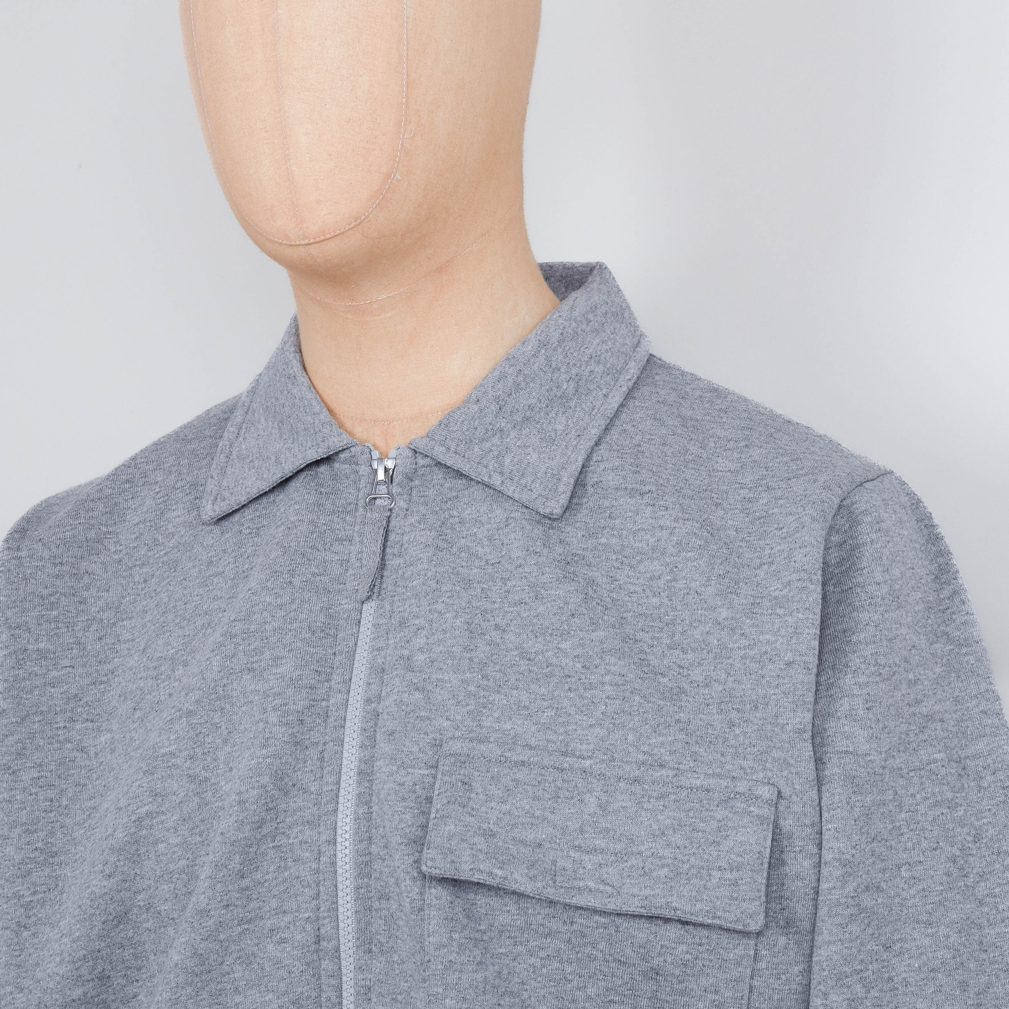 Universal Works Tyler Jacket Jersey - Grey Marl - Image 2