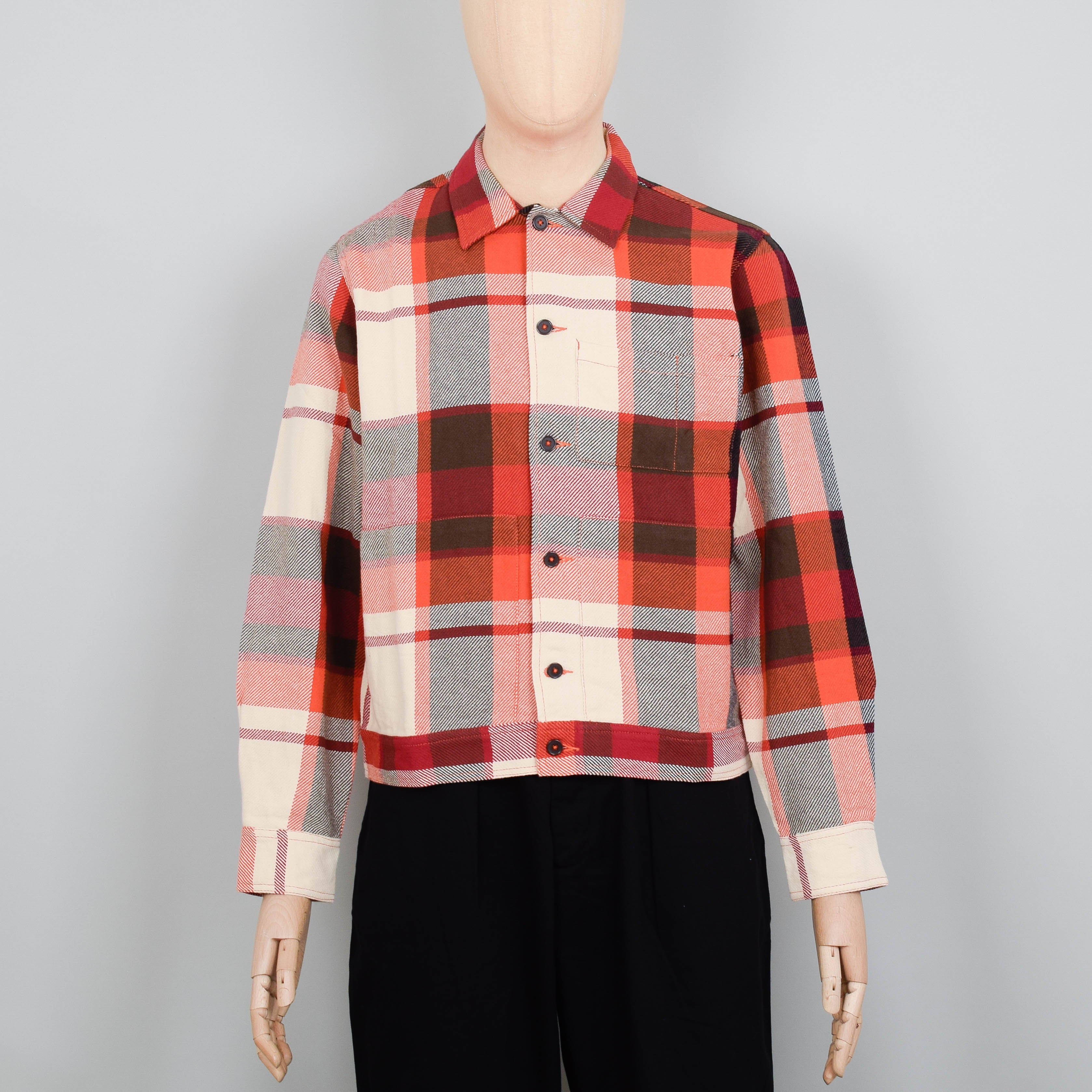 Universal Works Uniform Shirt - Earth Red Check