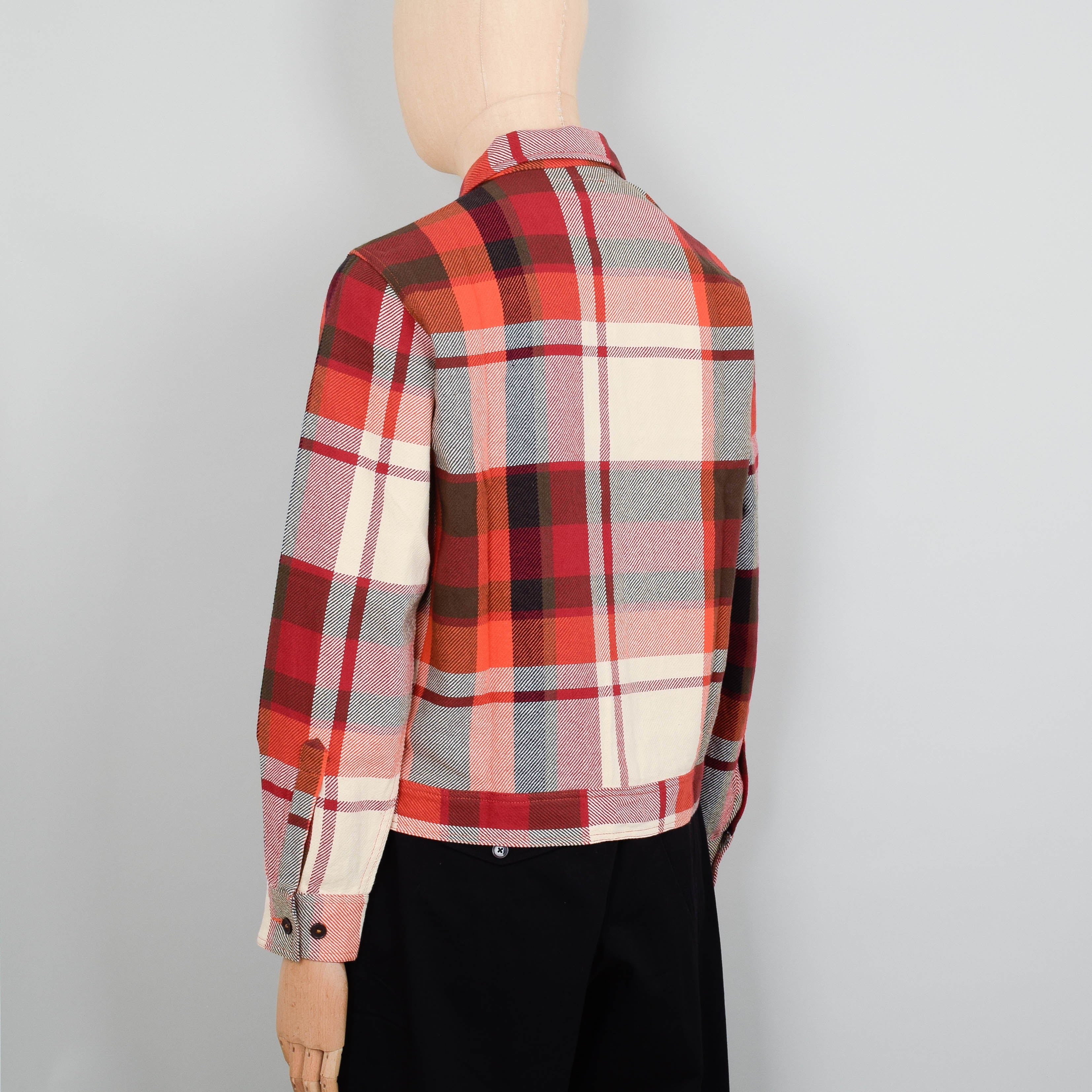 Universal Works Uniform Shirt - Earth Red Check - Image 4