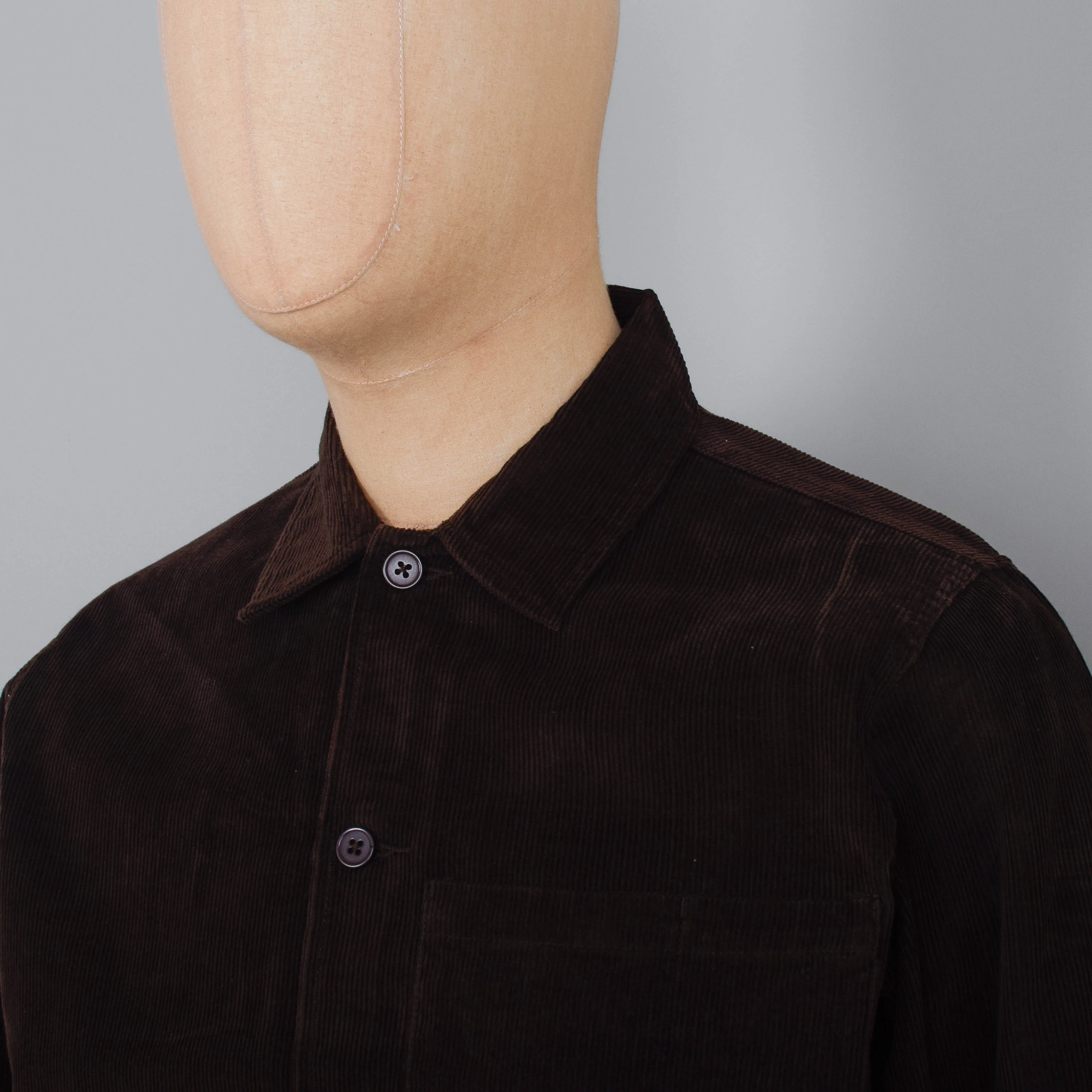 Universal Works Uniform Jacket Fine Cord - Brown - Image 2