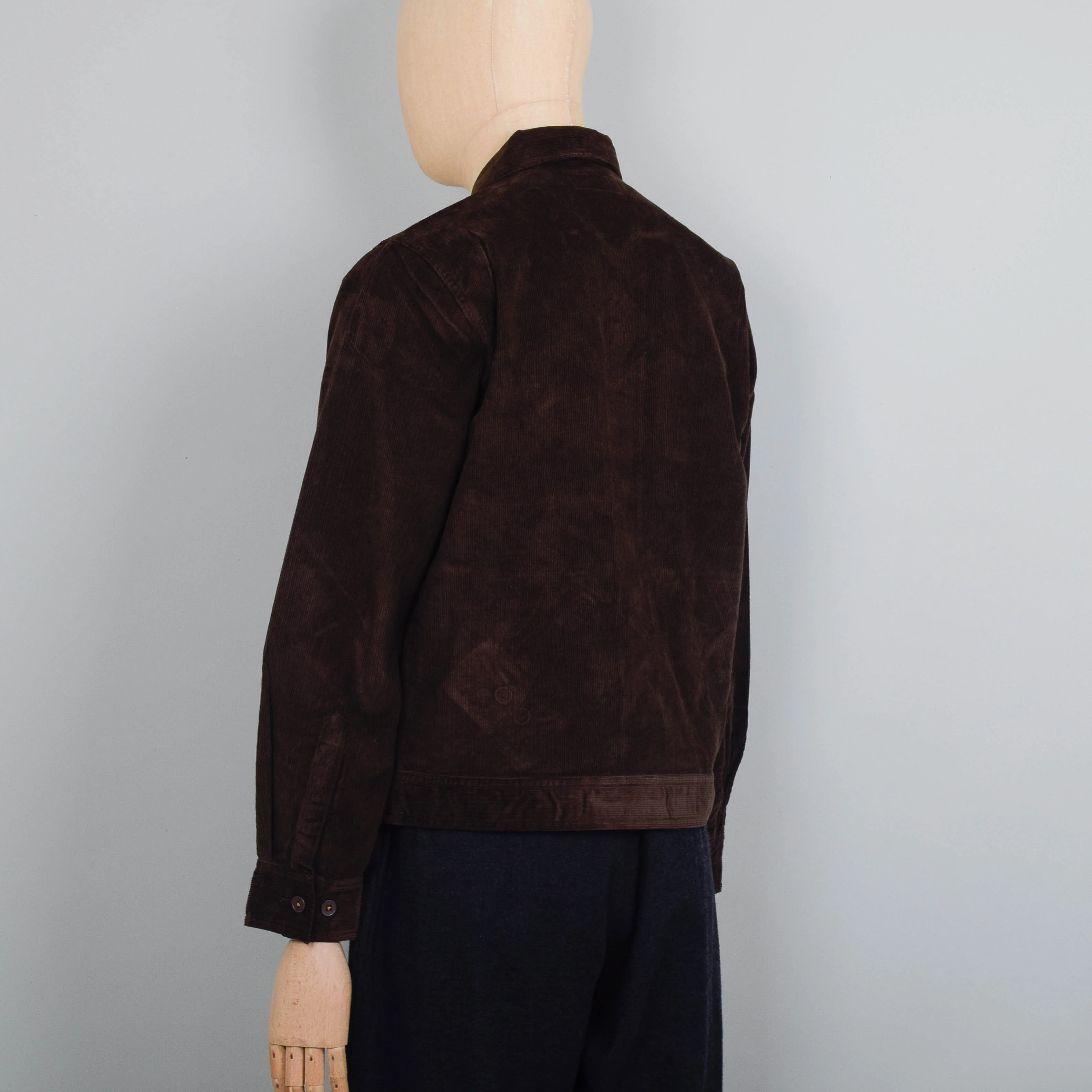 Universal Works Uniform Jacket Fine Cord - Brown - Image 3