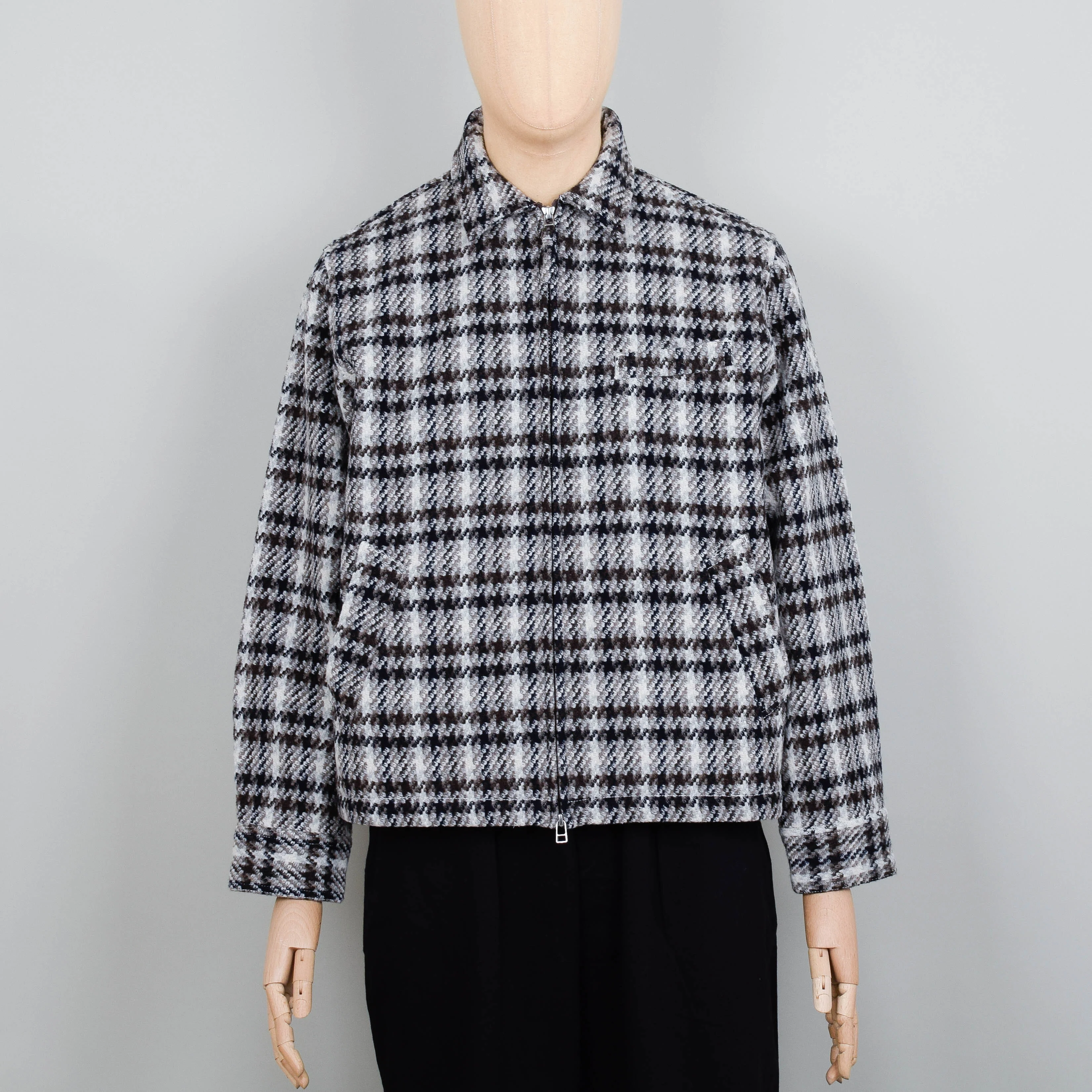Universal Works Windcheater II - Grey Cortina Tweed