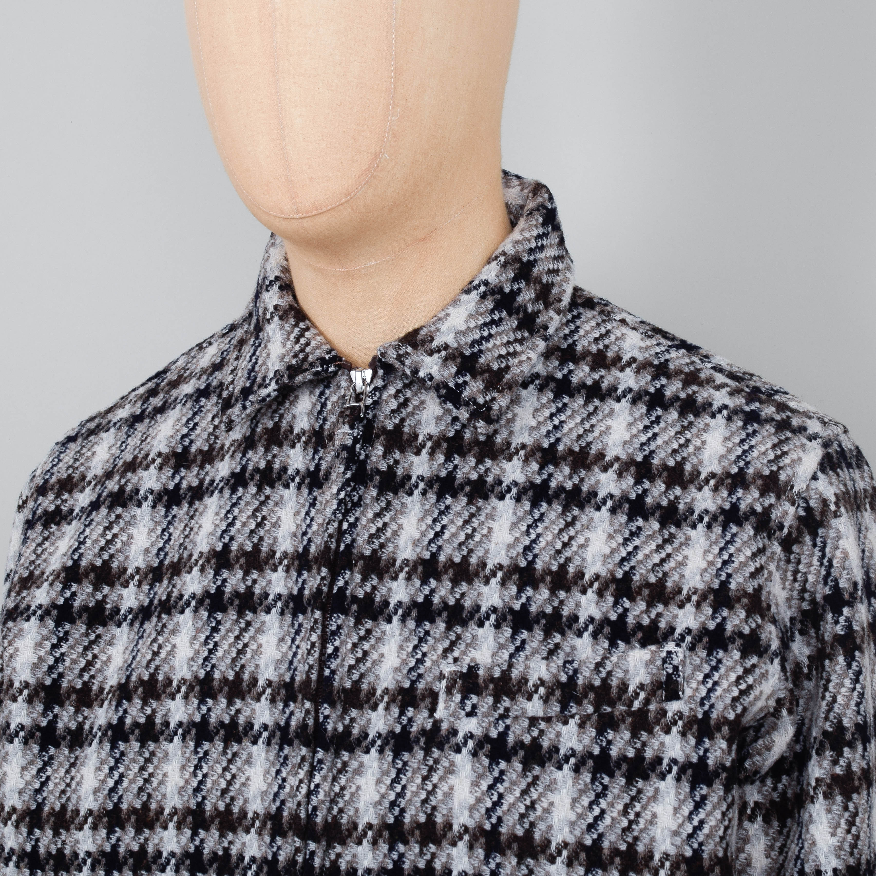 Universal Works Windcheater II - Grey Cortina Tweed - Image 2