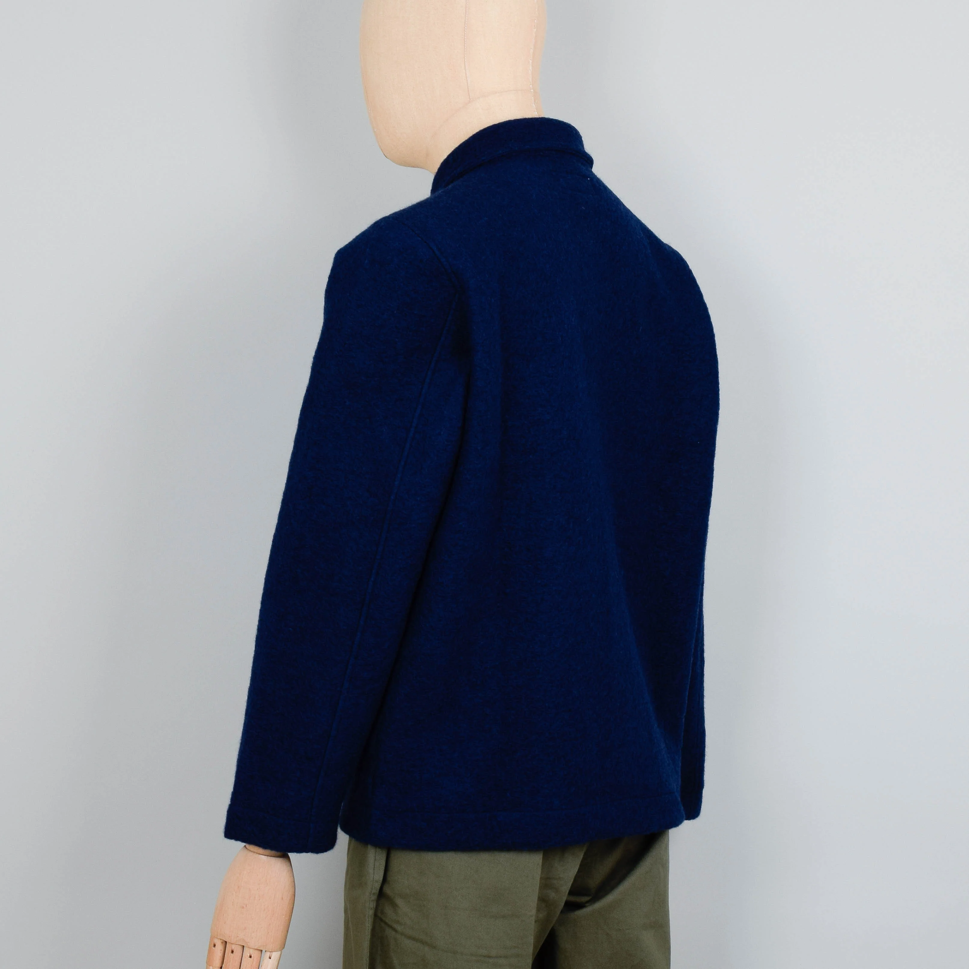 Universal Works Wool Fleece Field Jacket - Indigo - Image 3