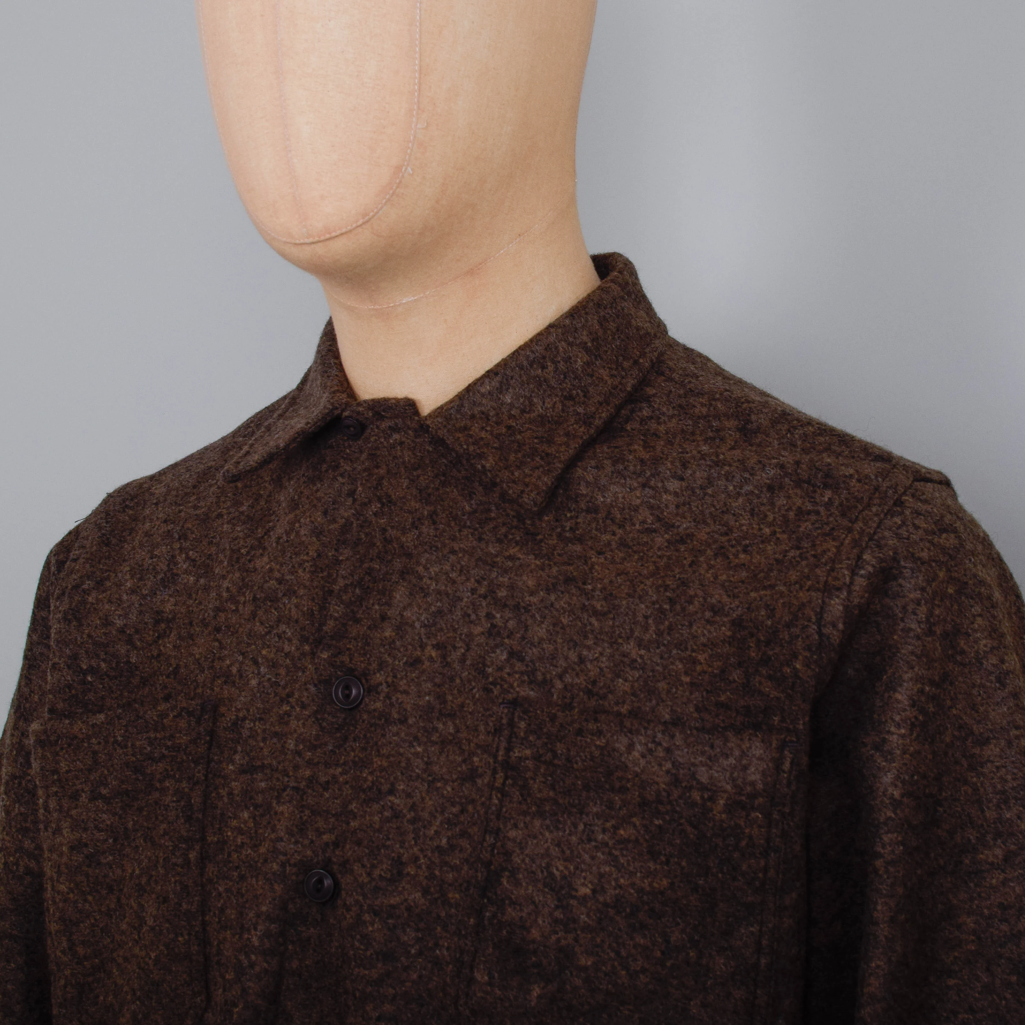 Universal Works Work Shirt - Bark - Image 2