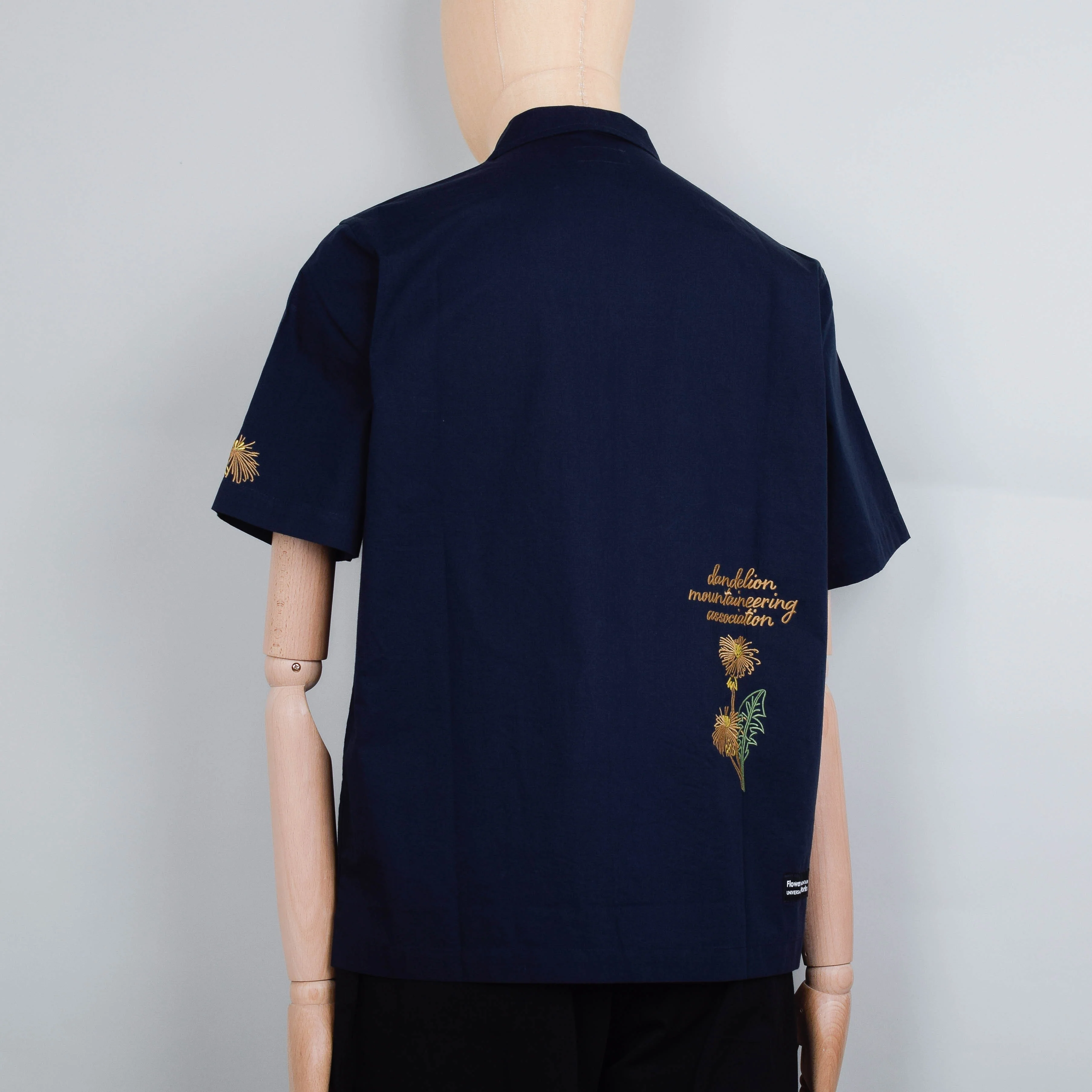 Universal Works x Flower Mountain Minari Shirt - Navy - Image 3
