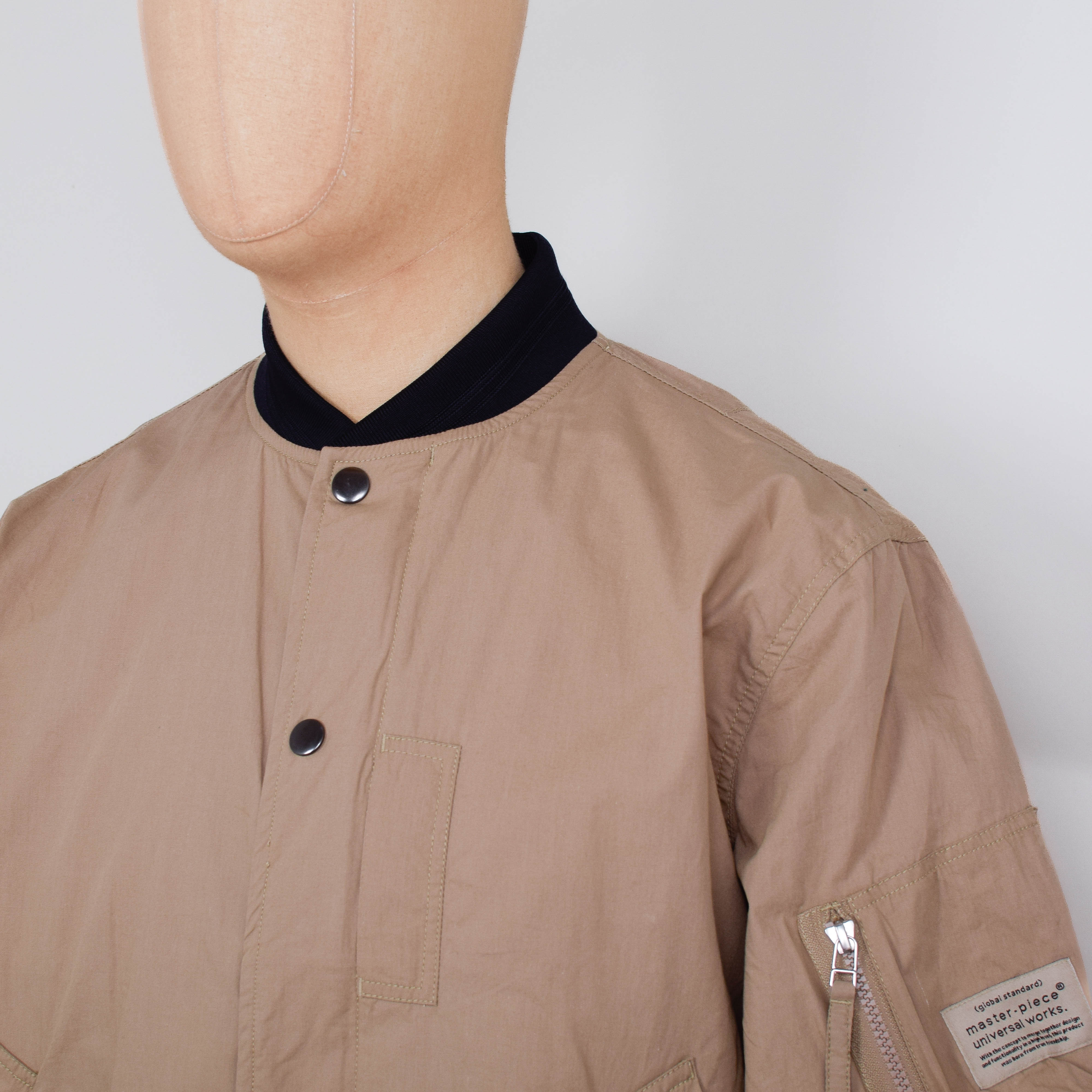 Universal Works x Master-Piece NS Bomber Jacket - Sand - Image 2