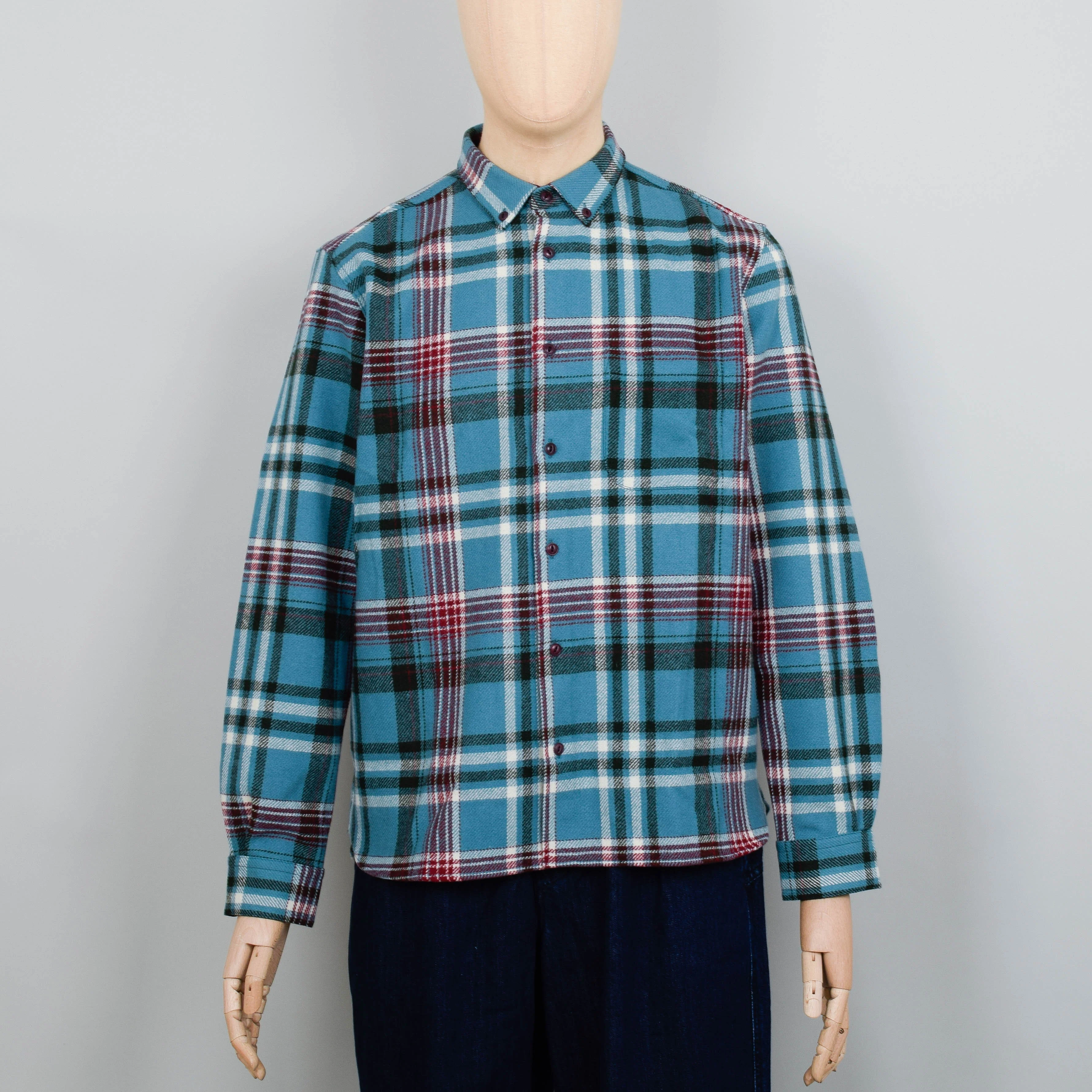 YMC Dean Shirt - Blue Multi