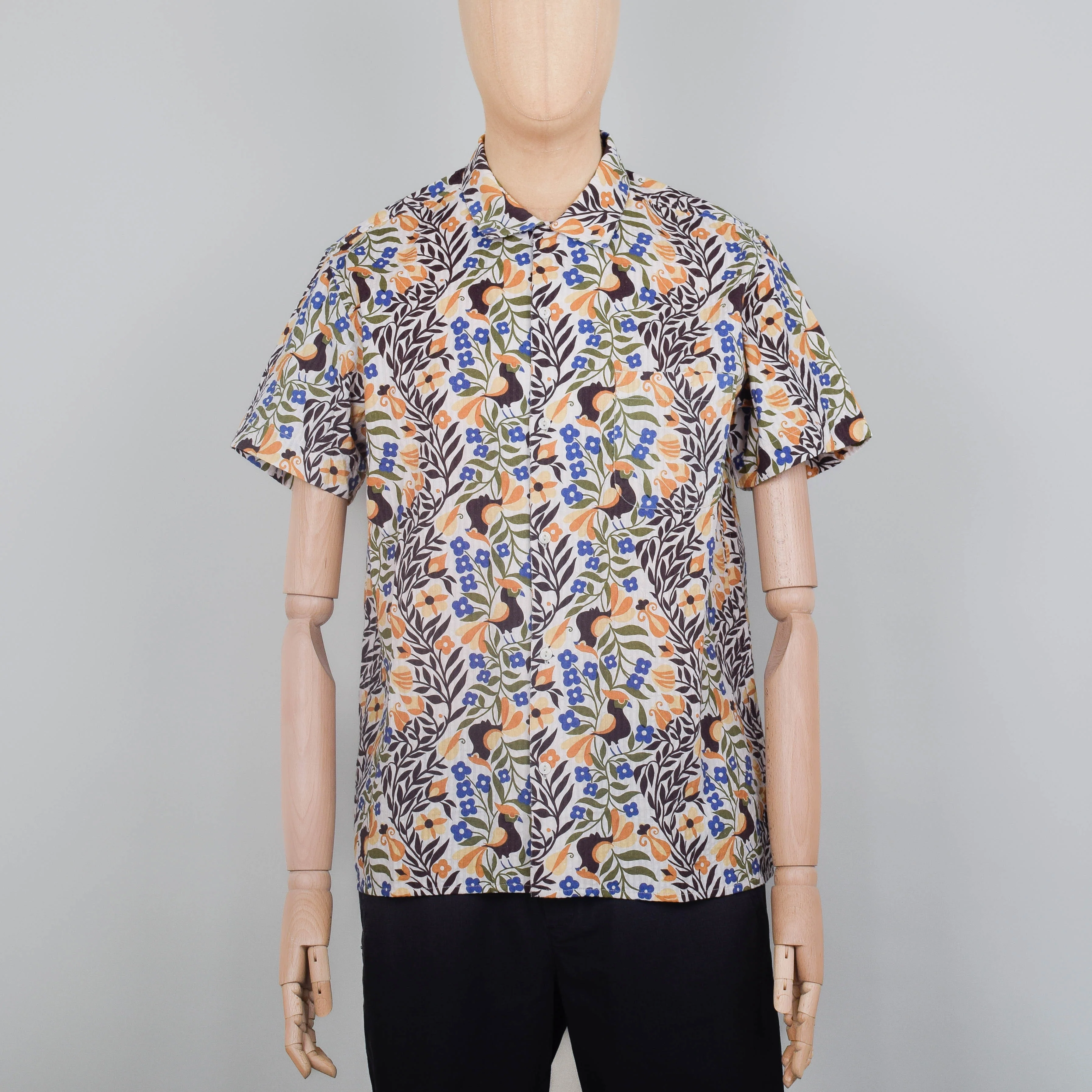 YMC Malick Shirt - Bird Multi