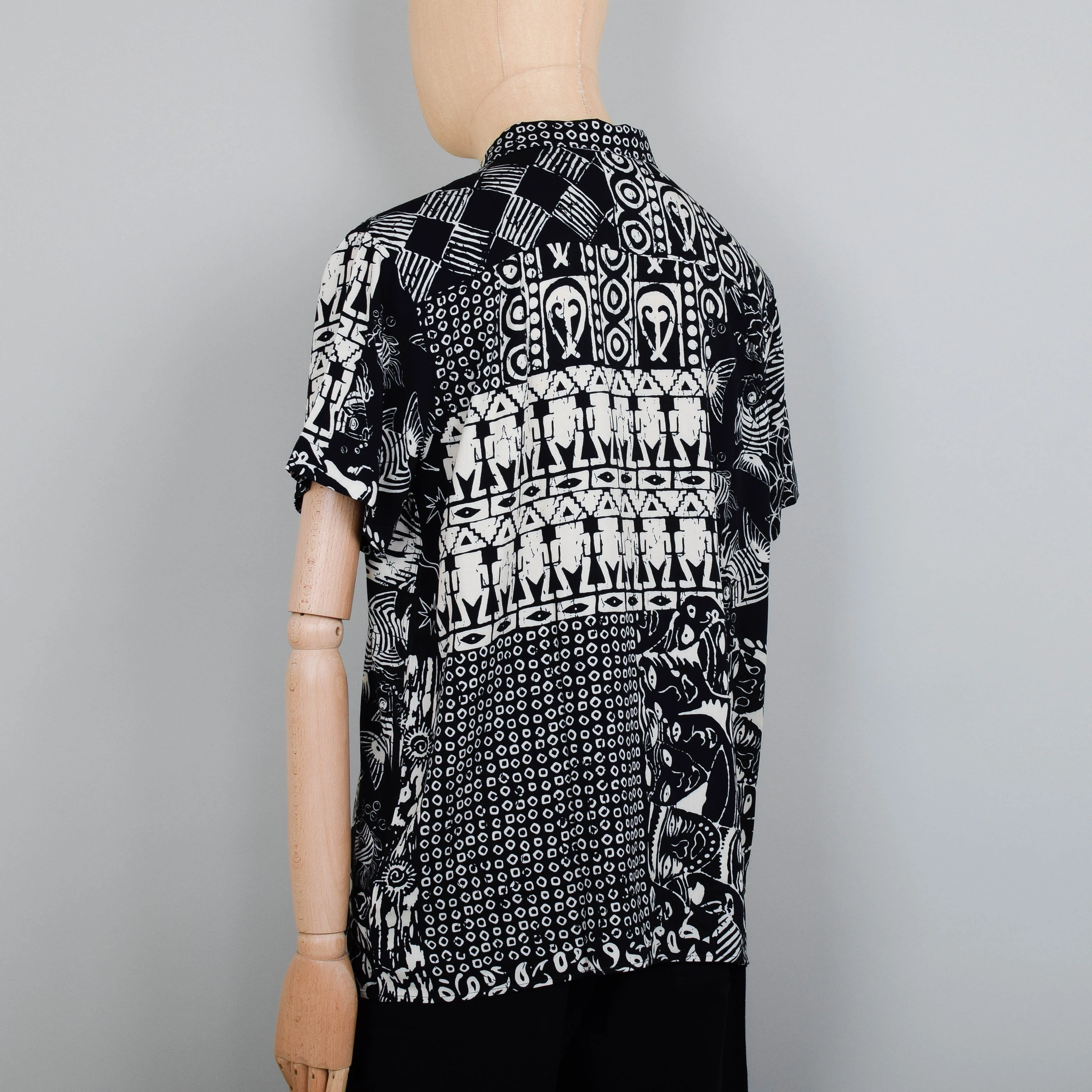 YMC Malick Shirt - Black Multi - Image 3