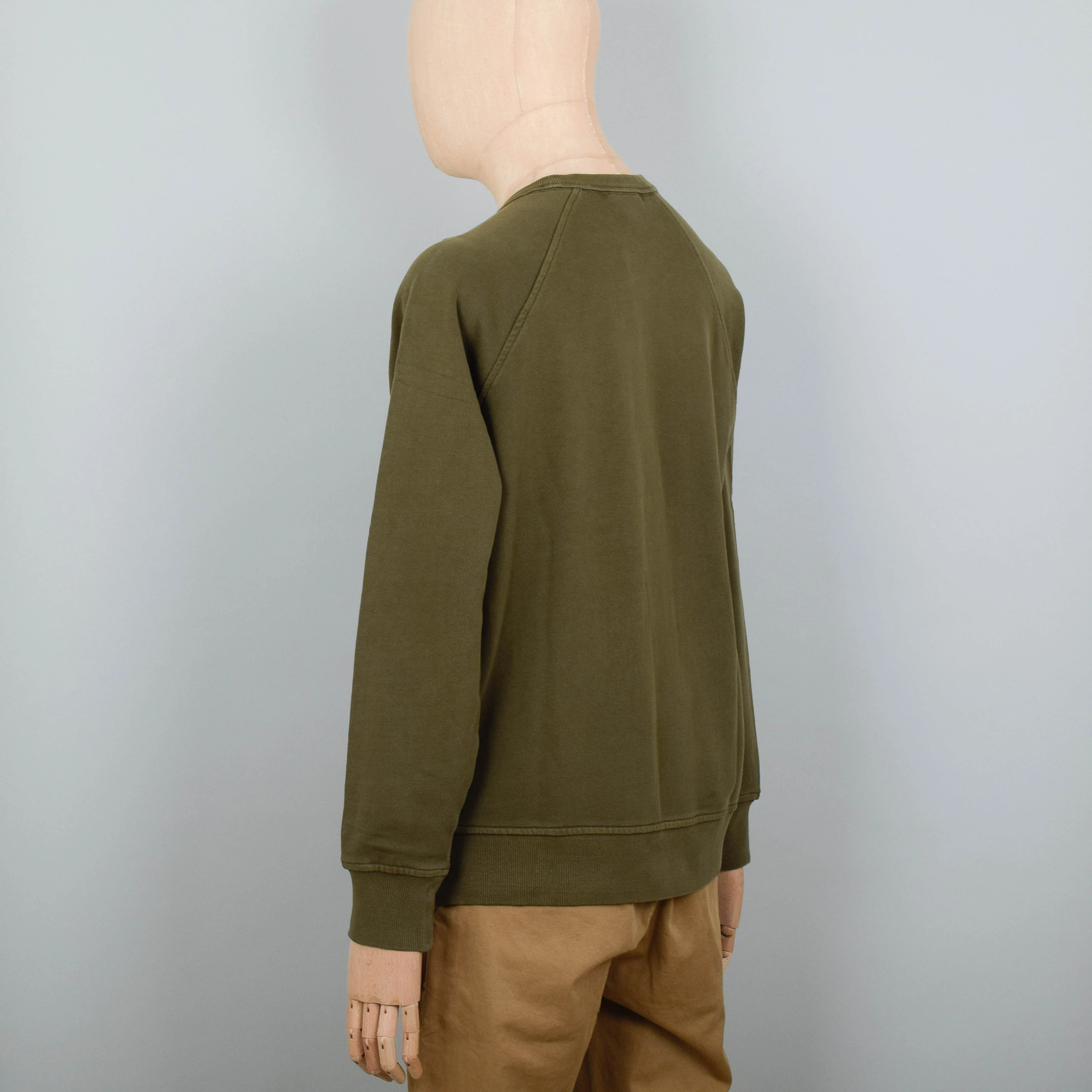 YMC Schrank Raglan Sweatshirt - Dark Olive - Image 3
