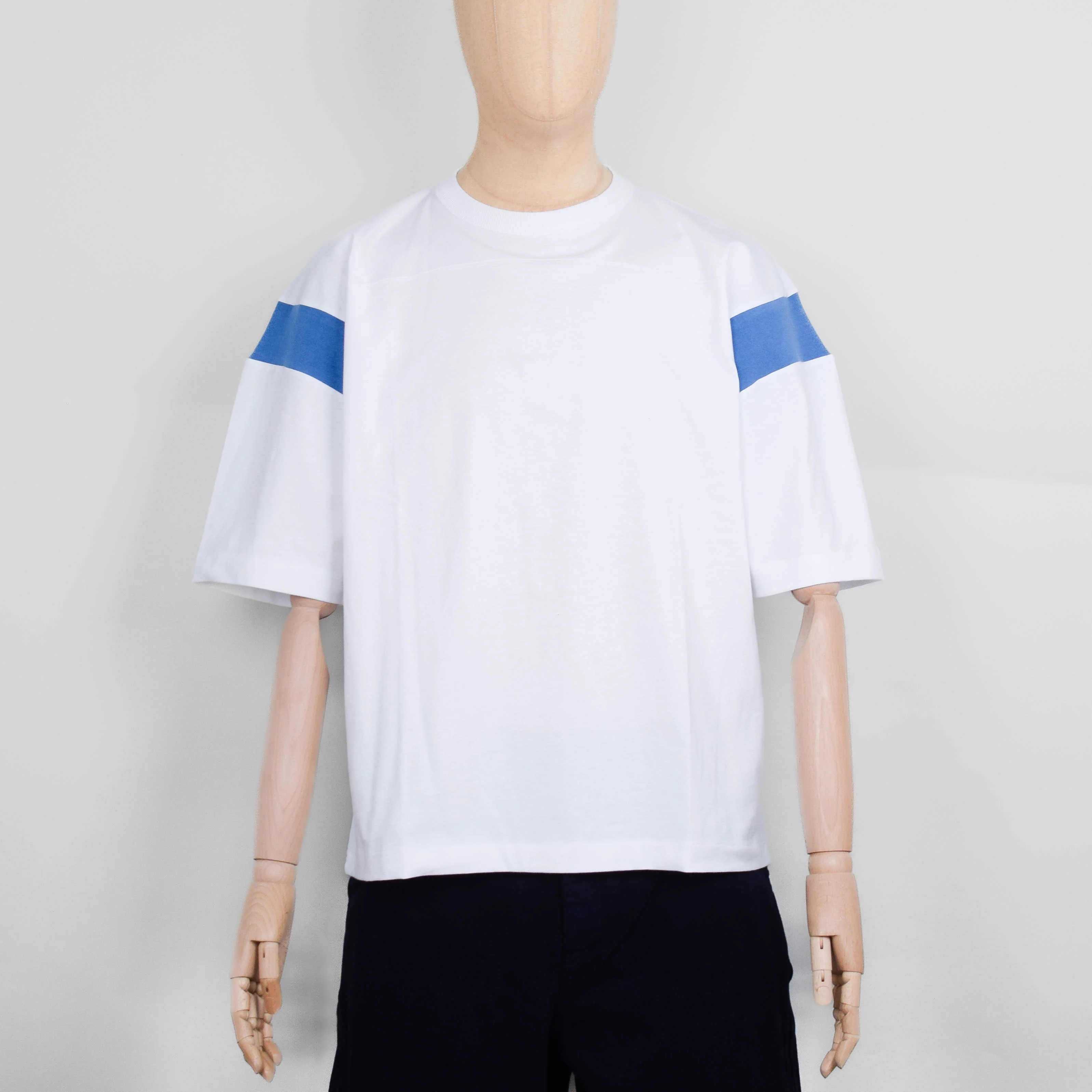 YMC Skate T-Shirt - White / Blue