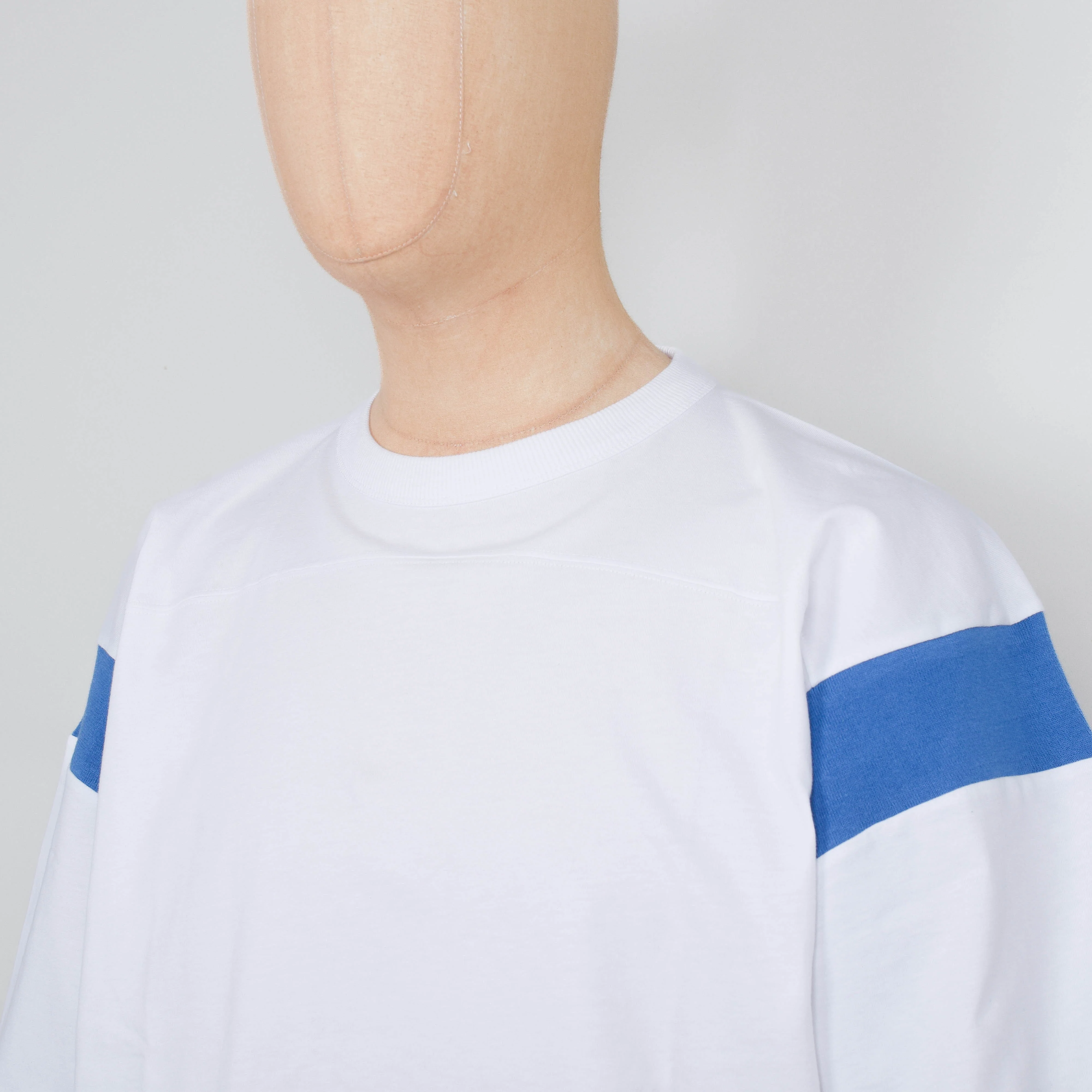 YMC Skate T-Shirt - White / Blue - Image 2