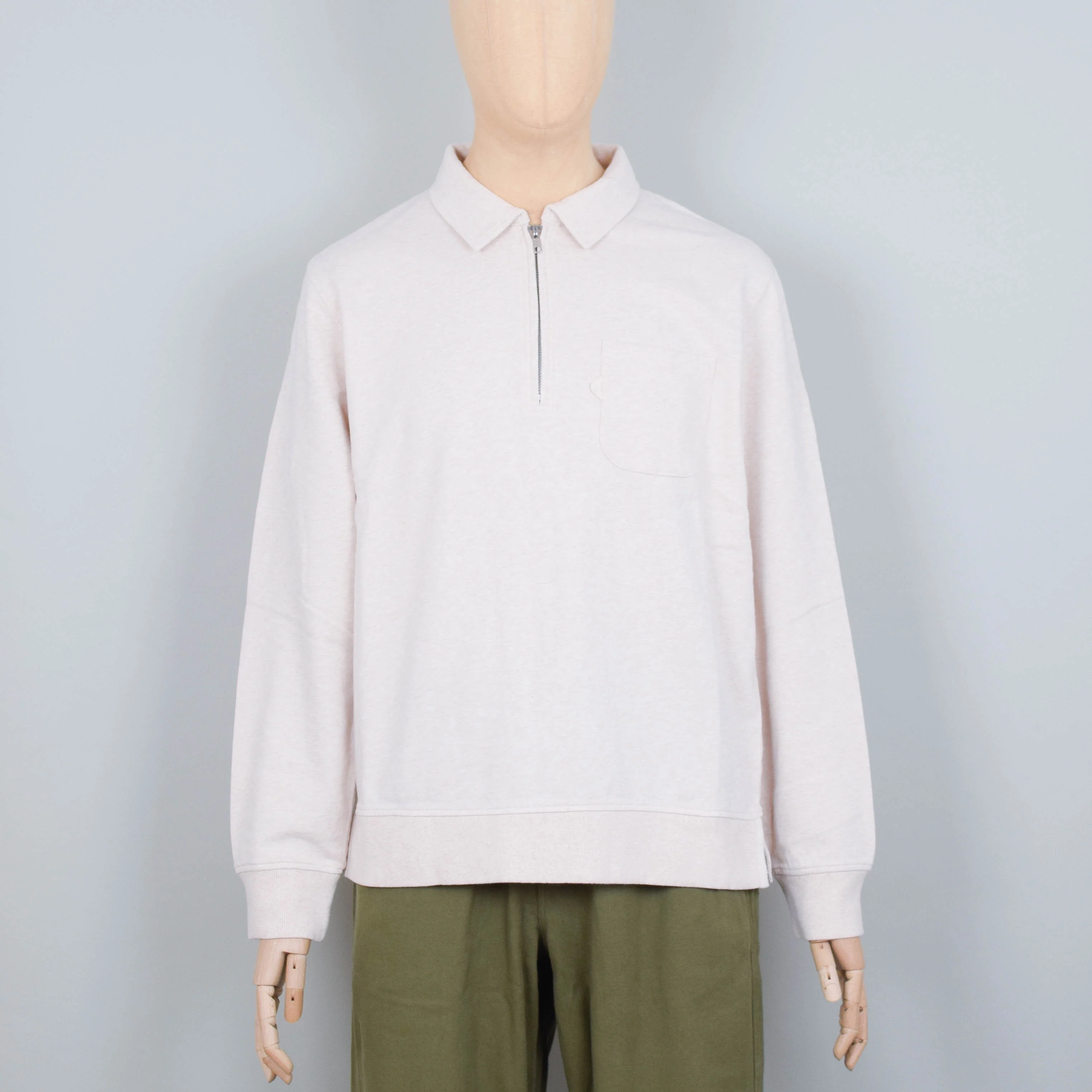 YMC Sugden Sweatshirt - Ecru Marl