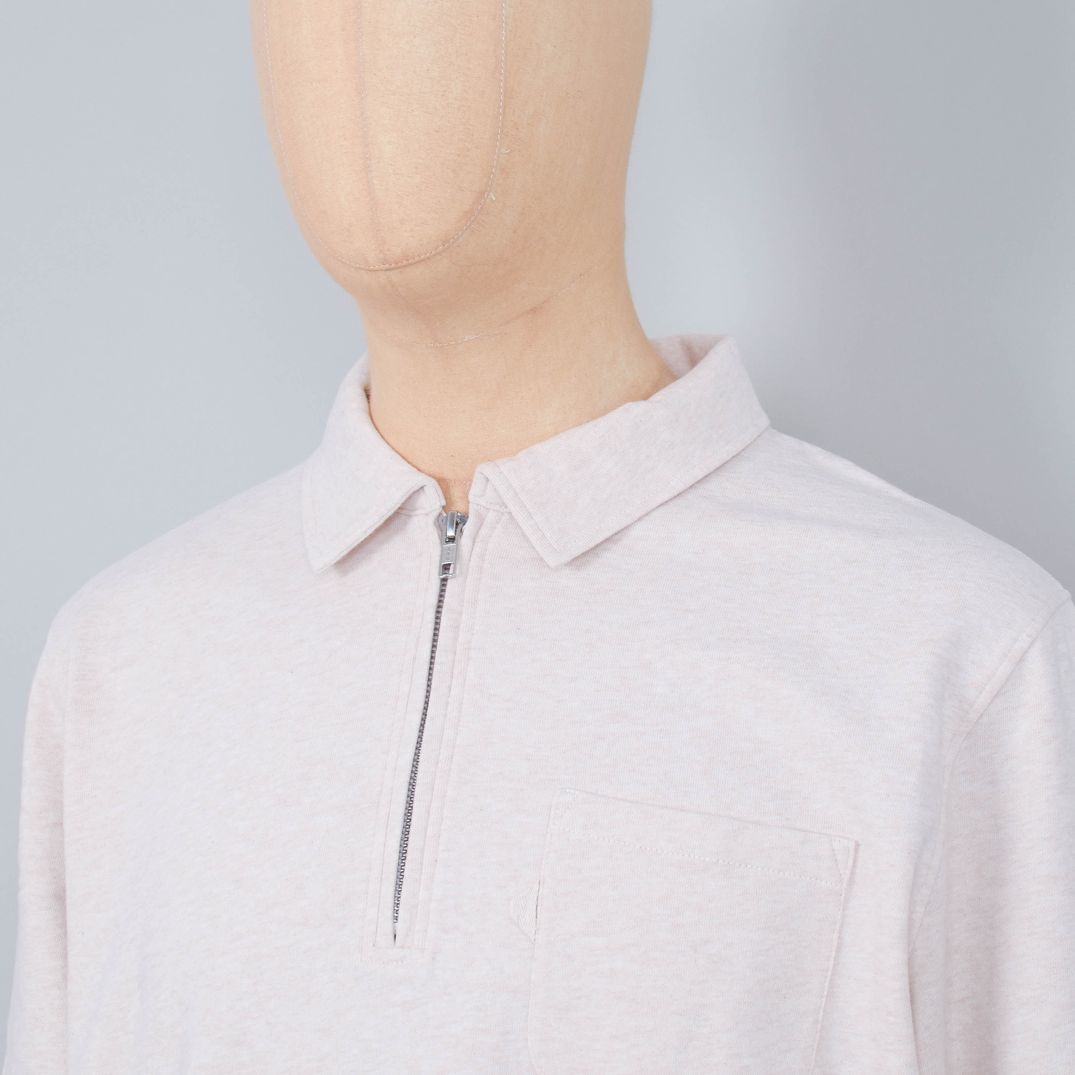 YMC Sugden Sweatshirt - Ecru Marl - Image 2
