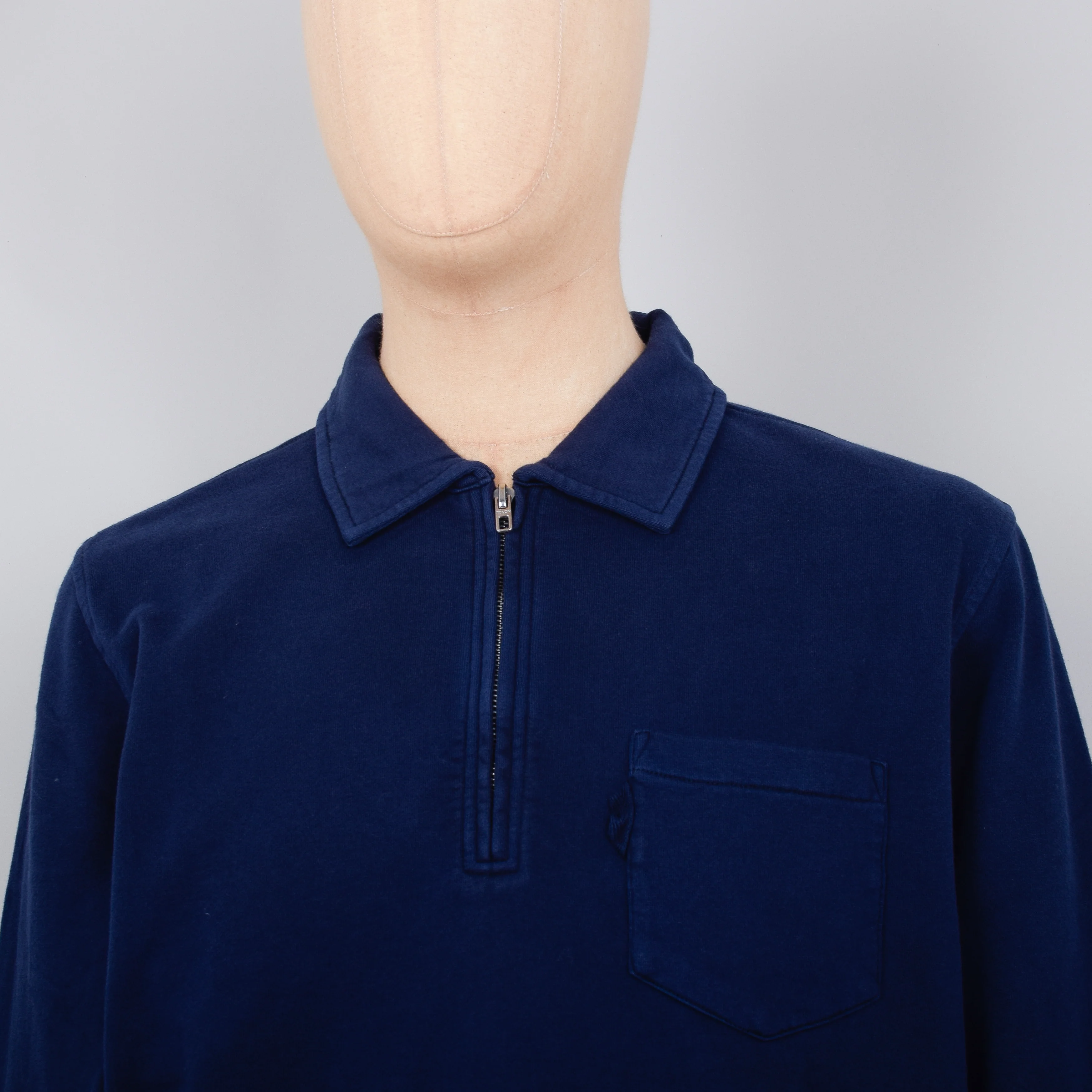 YMC Sugden Zip Sweatshirt - Navy - Image 2