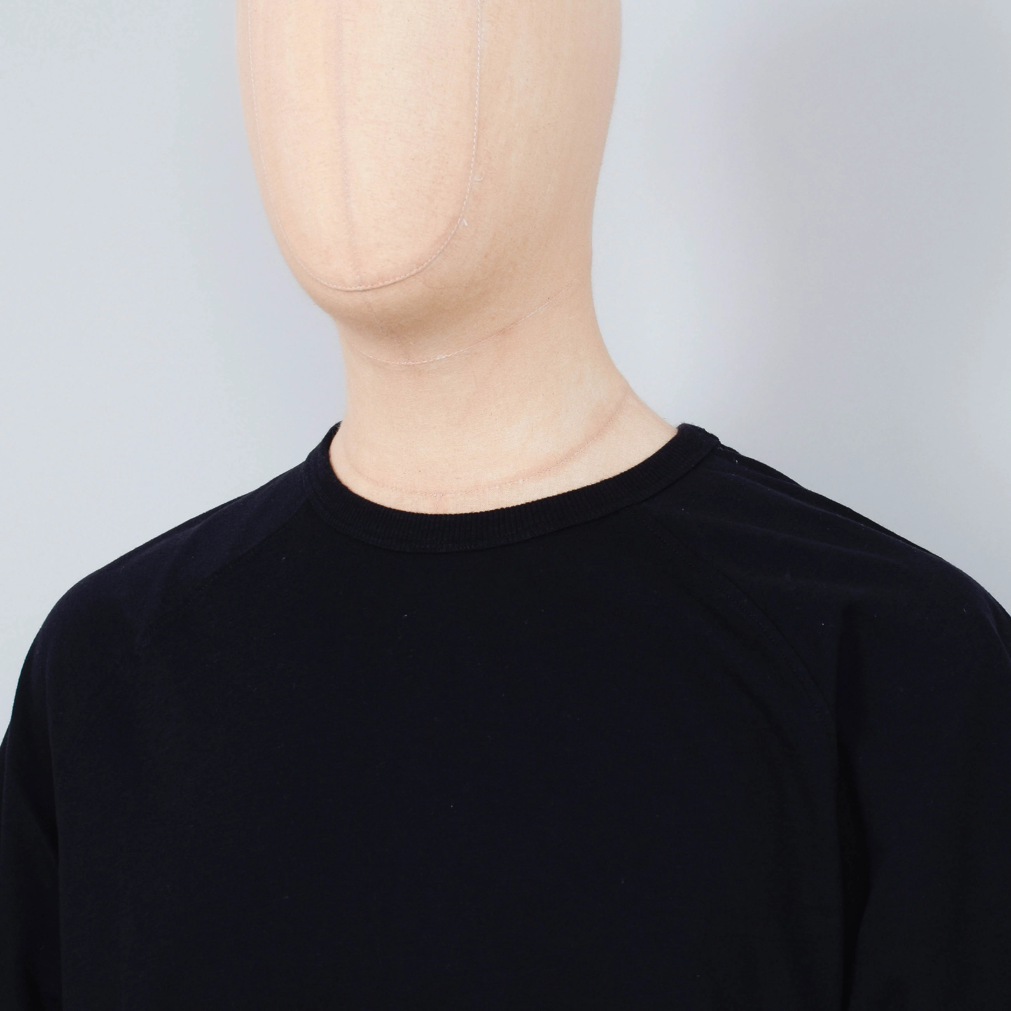 YMC Television Raglan T-Shirt - Black - Image 2