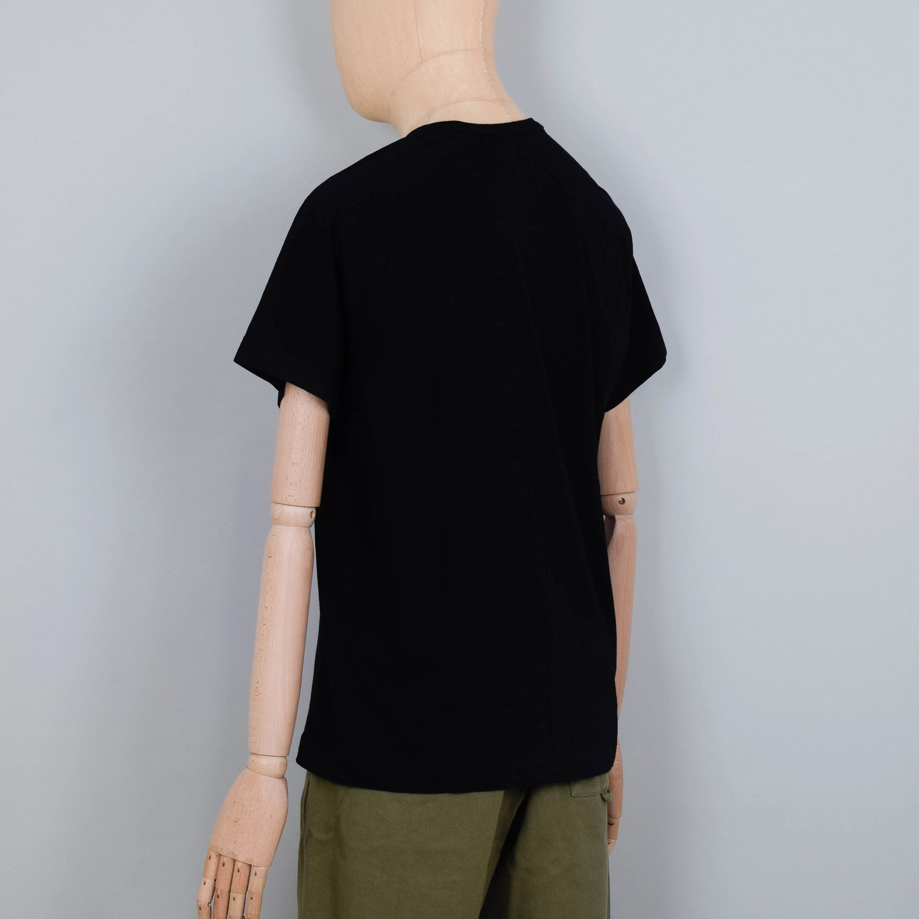 YMC Television Raglan T-Shirt - Black - Image 3