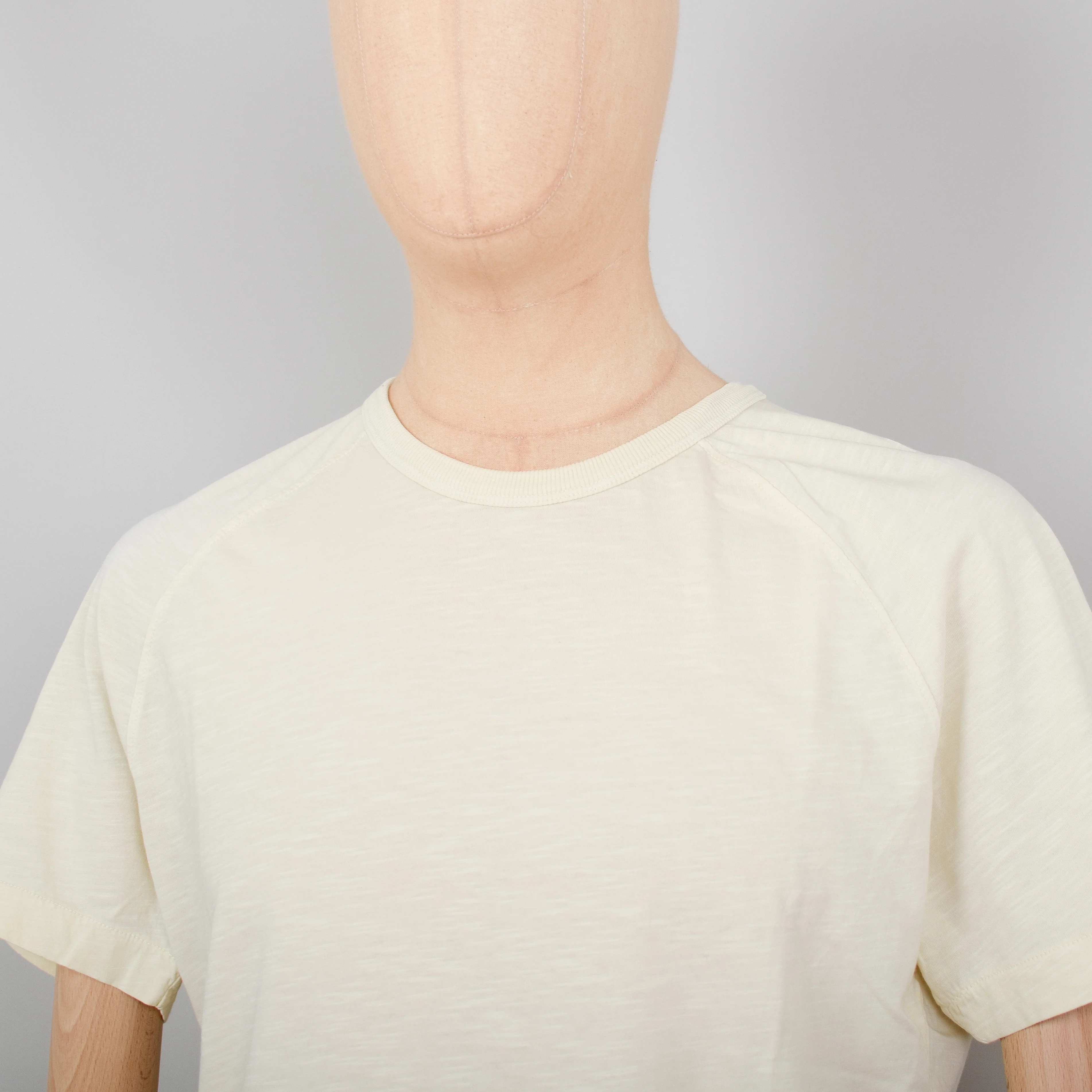 YMC Television Raglan T-Shirt - Ecru - Image 2