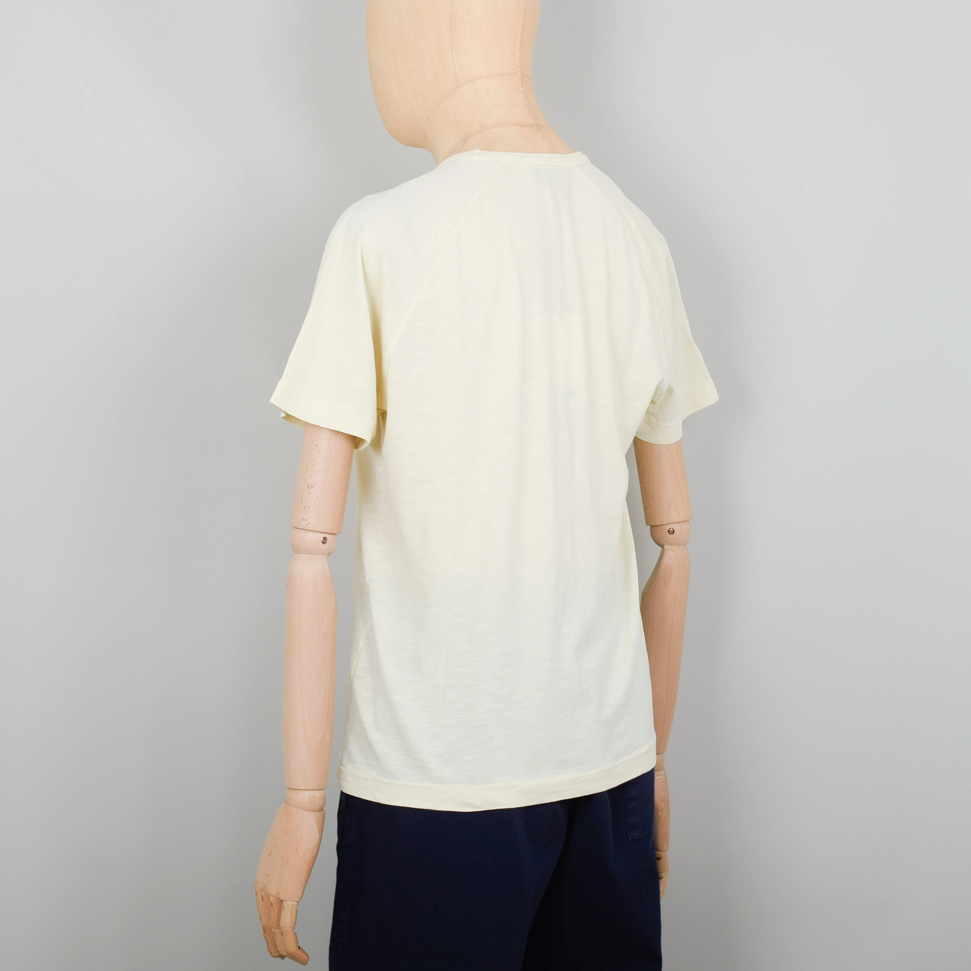 YMC Television Raglan T-Shirt - Ecru - Image 3