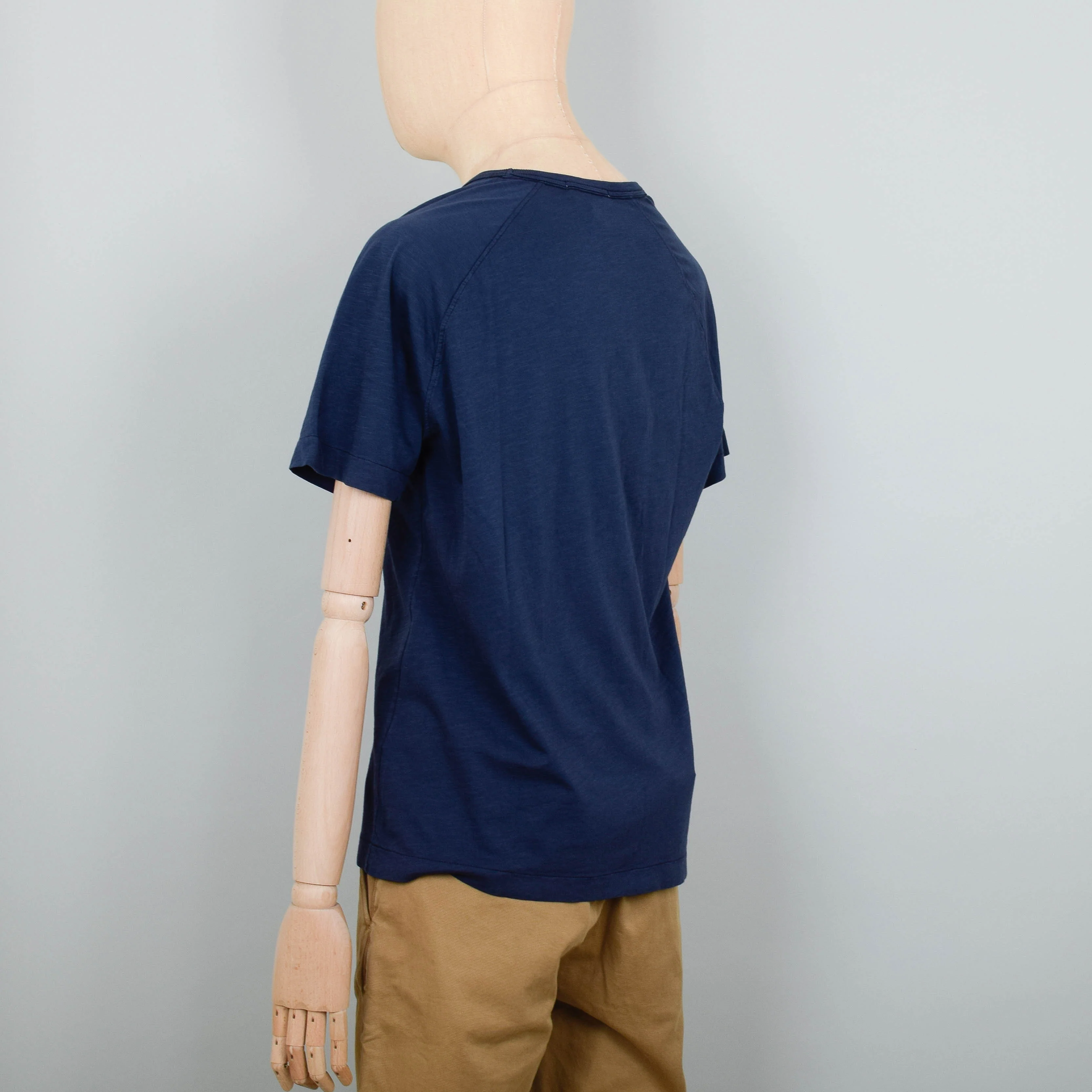 YMC Television Raglan T-Shirt - Navy - Image 3