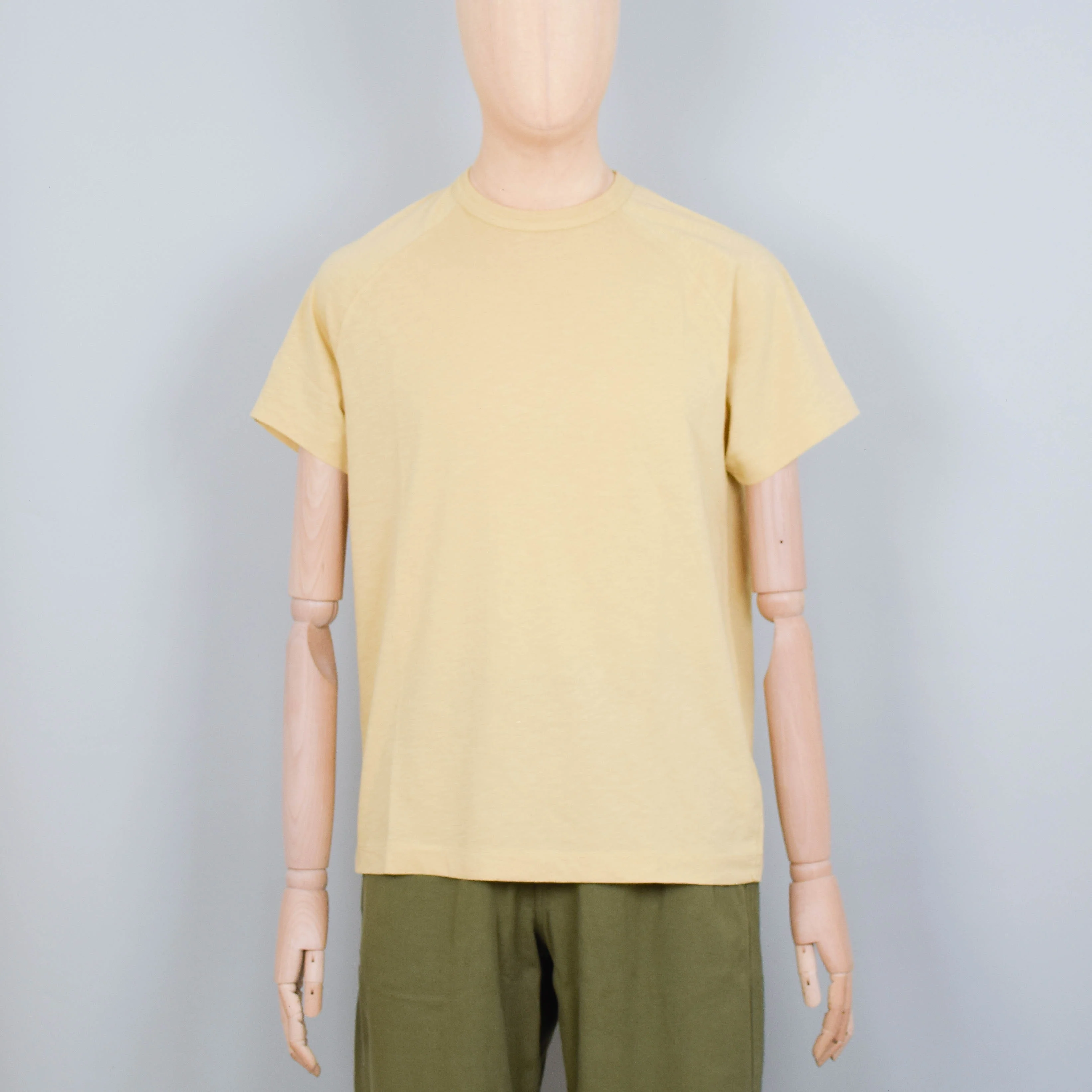 YMC Television Raglan T-Shirt - Sand