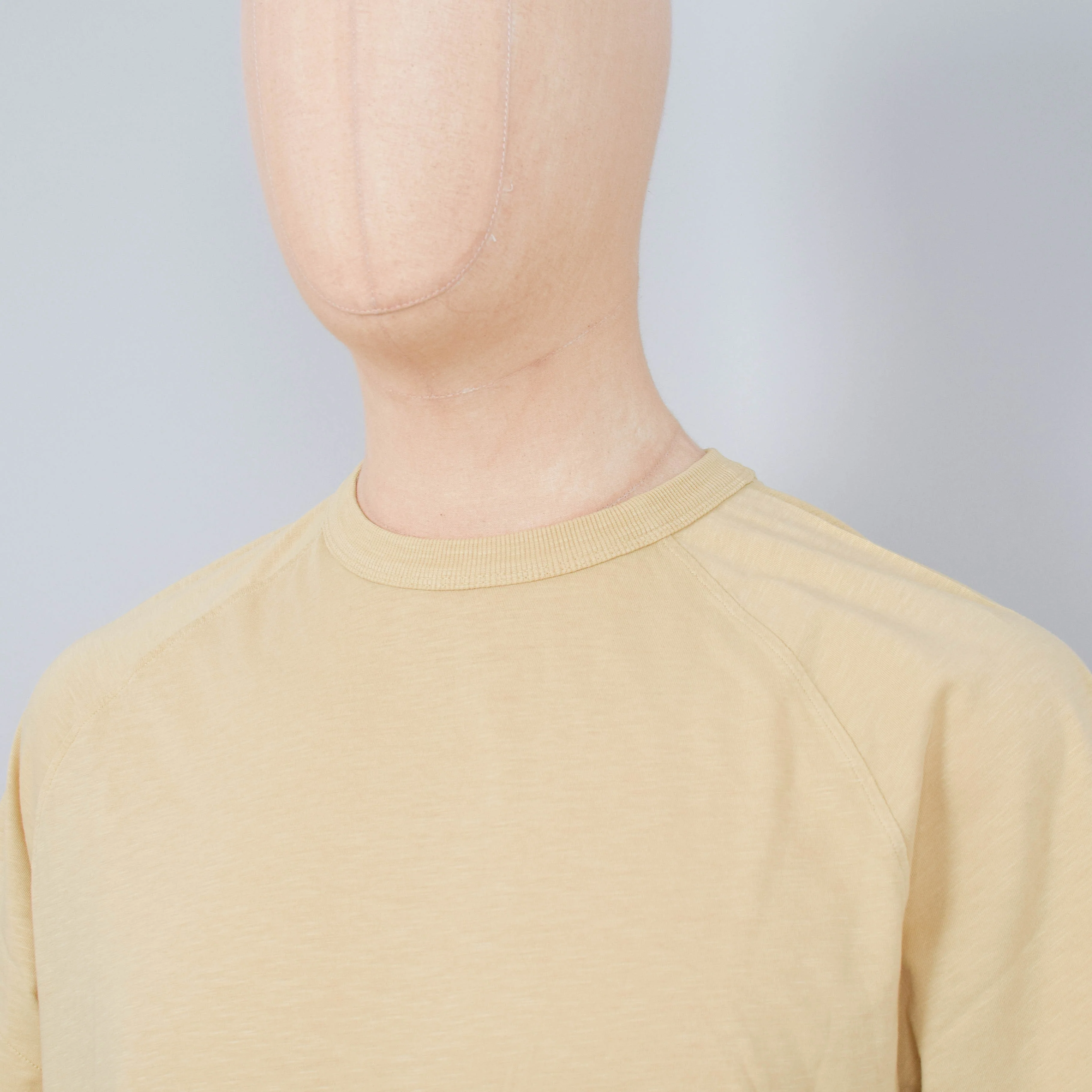 YMC Television Raglan T-Shirt - Sand - Image 2