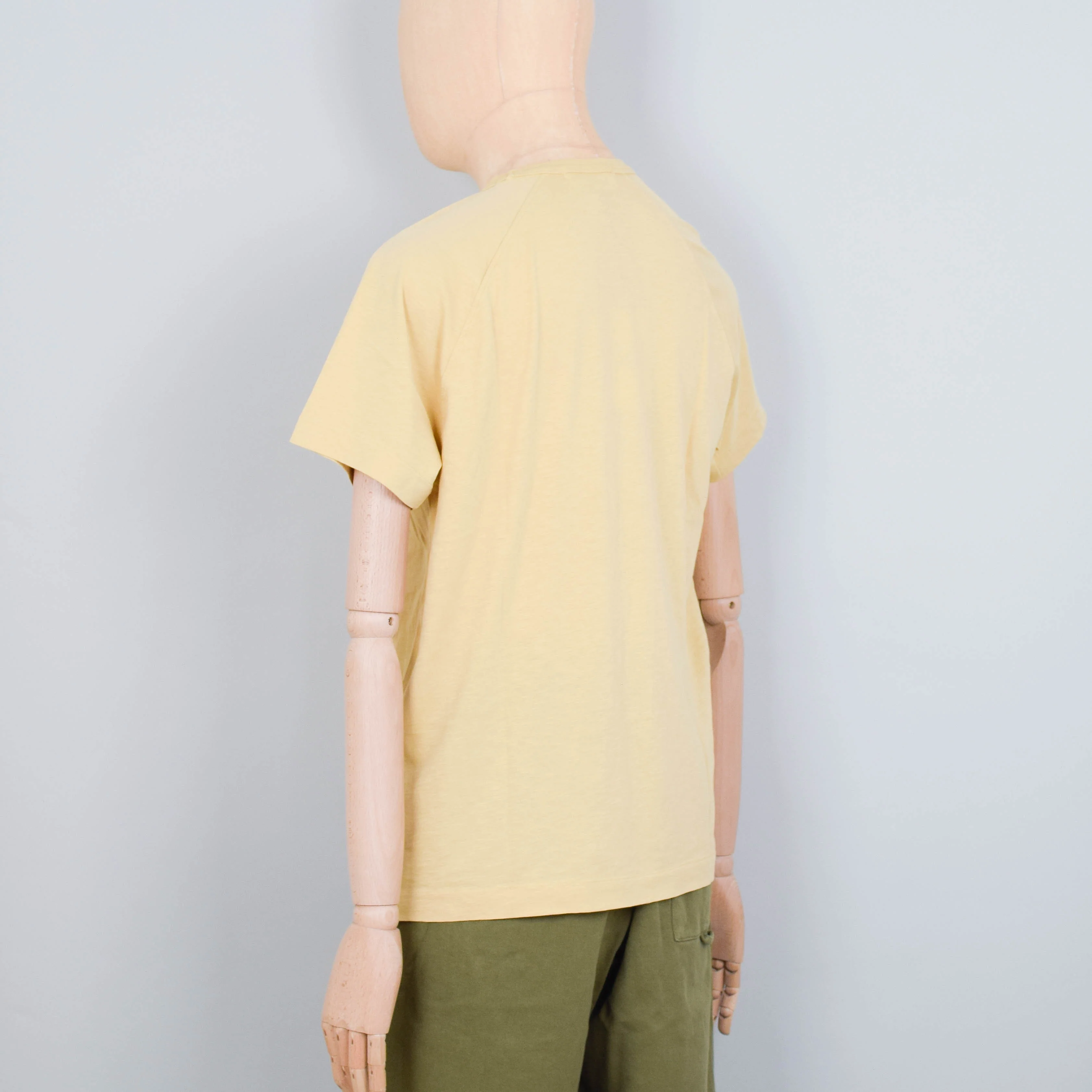 YMC Television Raglan T-Shirt - Sand - Image 3