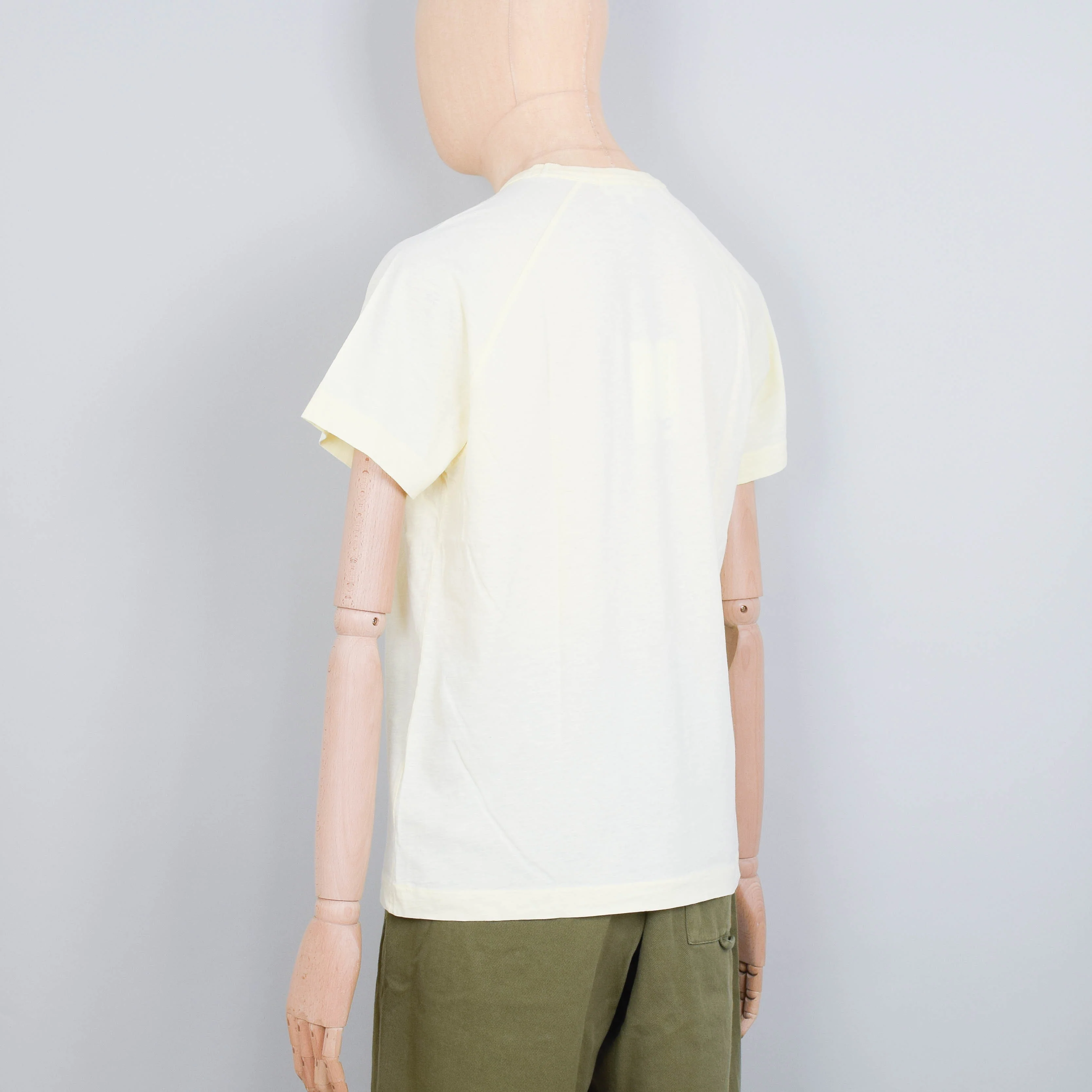 YMC Television Raglan T-Shirt - Yellow - Image 3