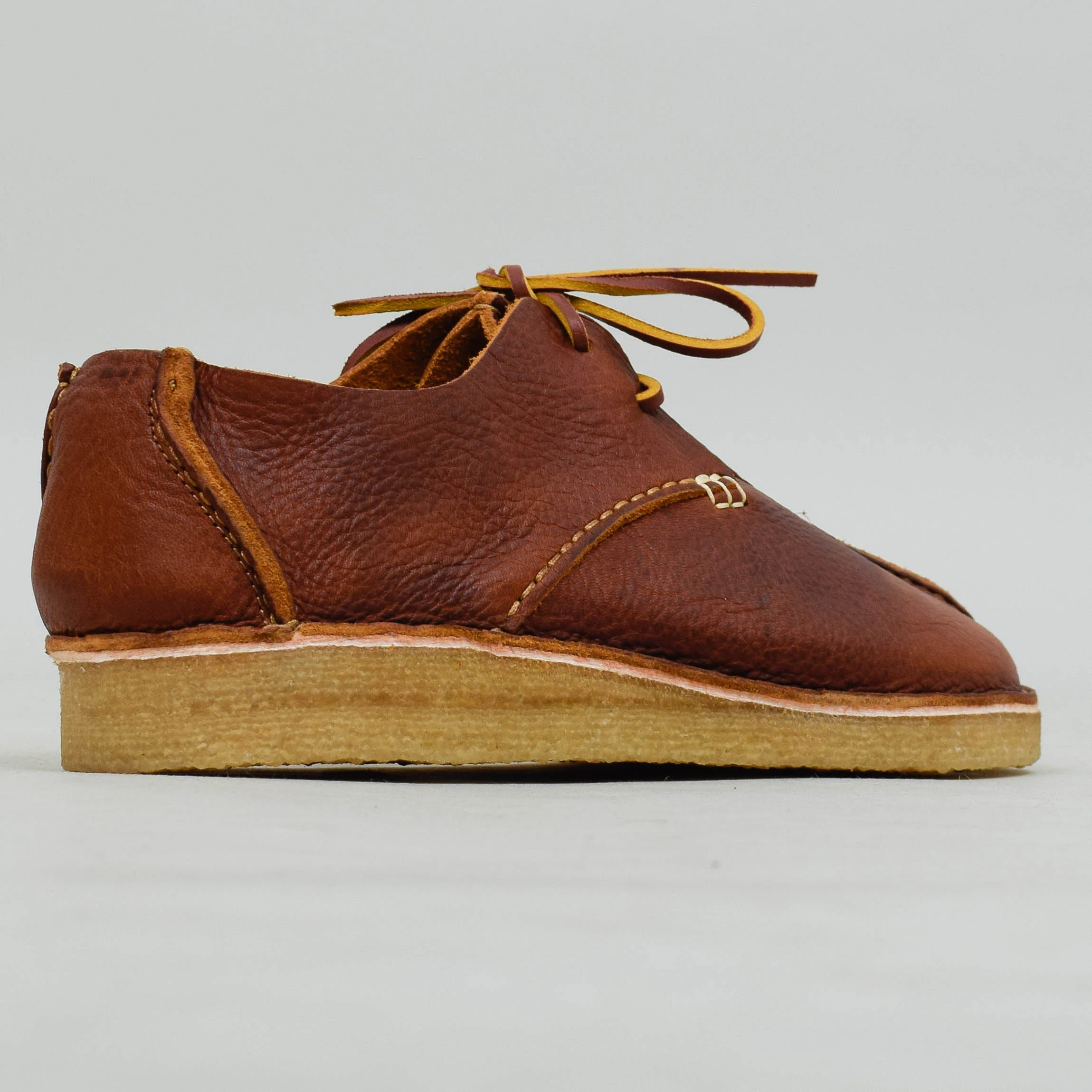 Yogi Caden Centre Seam Leather Shoe - Chestnut Brown - Image 3