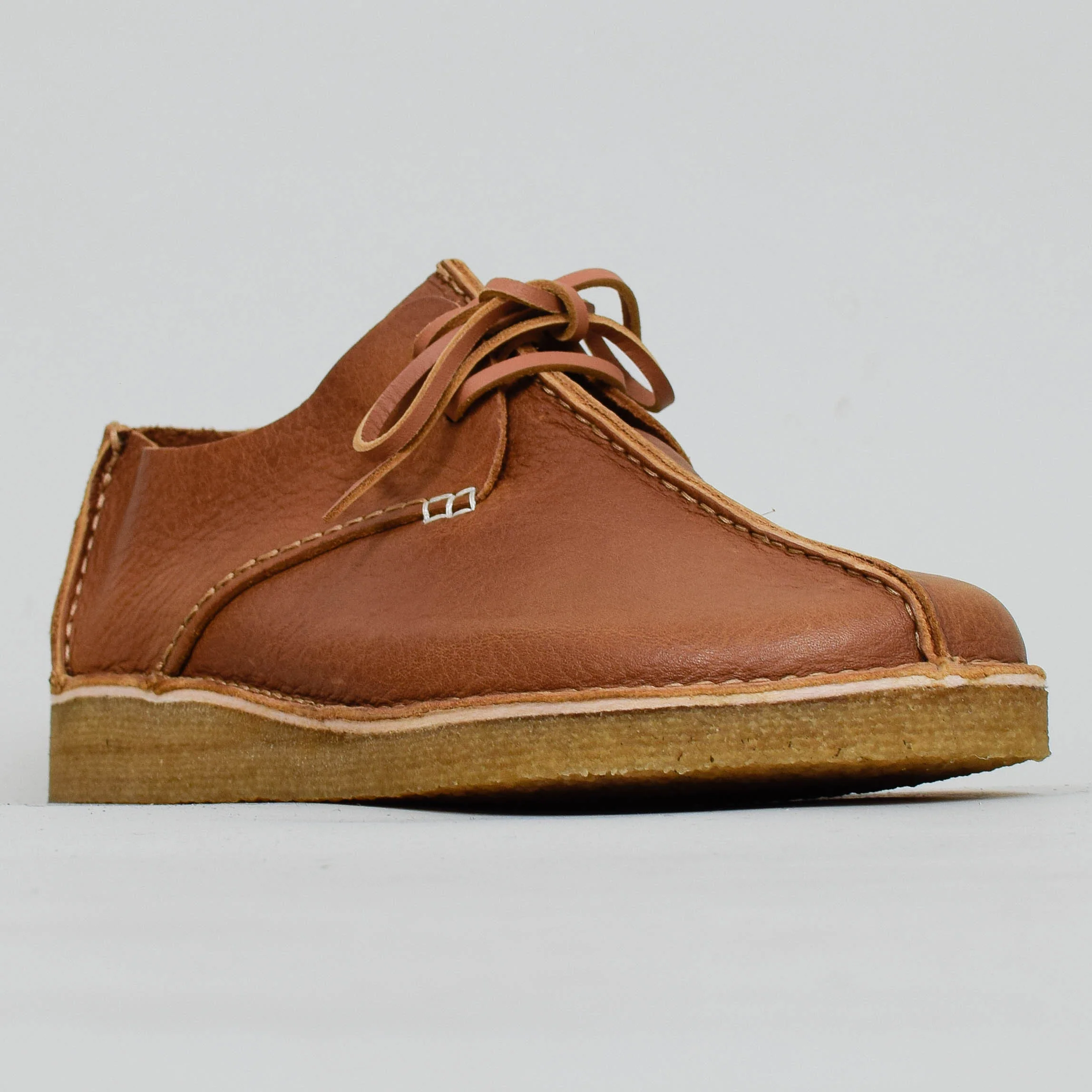 Yogi Caden Centre Seam Ostrich Leather Shoe - Honey - Image 2