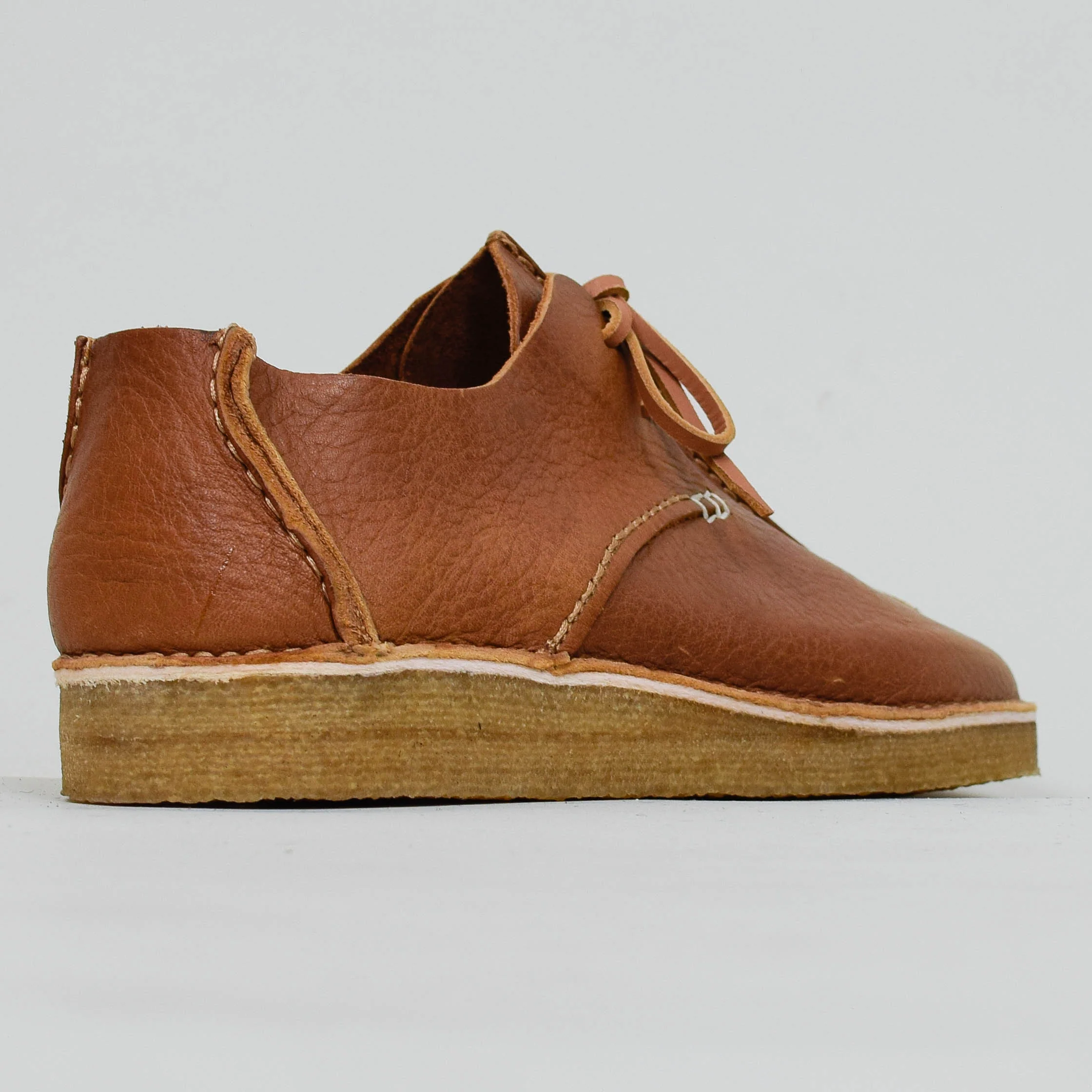 Yogi Caden Centre Seam Ostrich Leather Shoe - Honey - Image 3