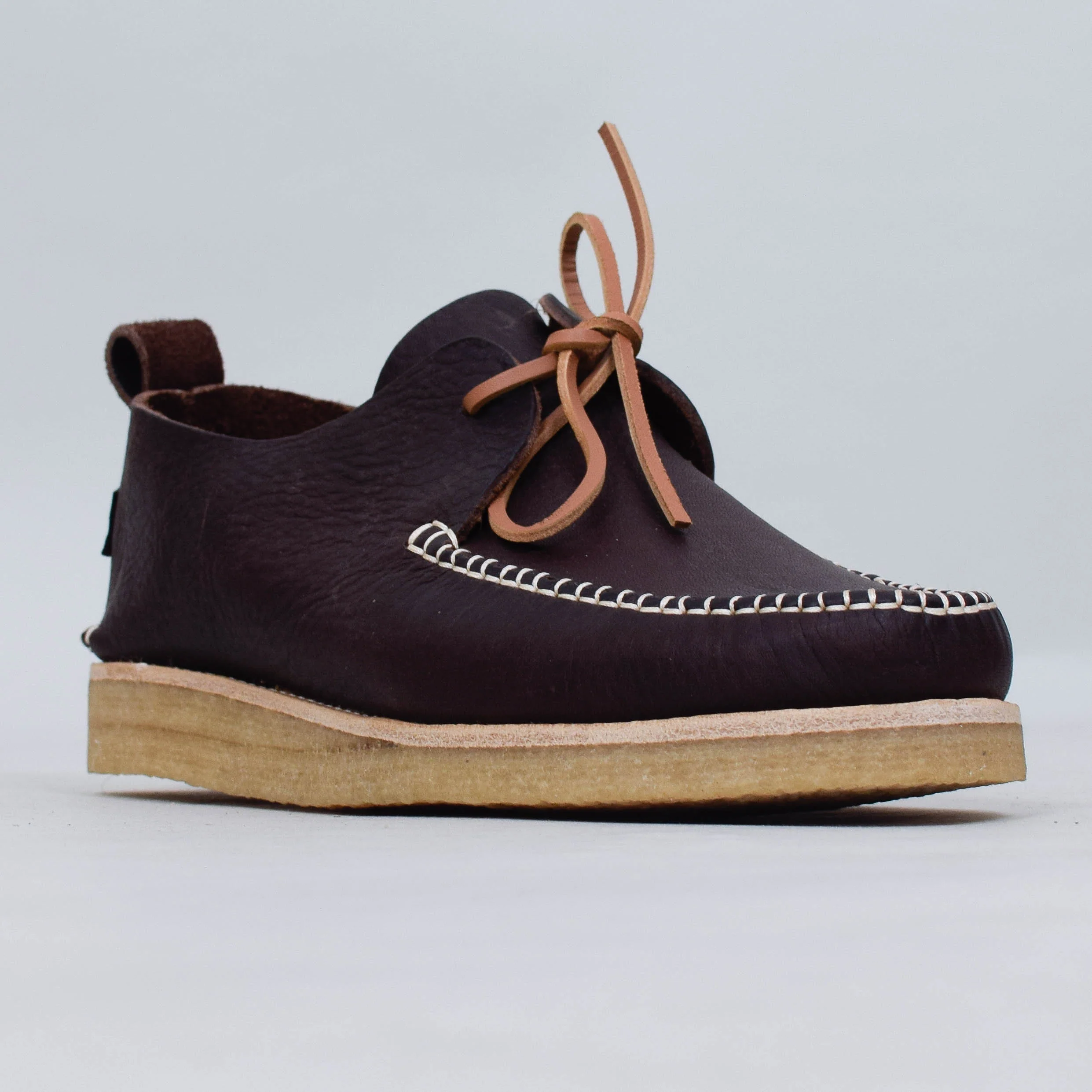 Yogi Lawson Tumbled Leather Shoe - Dark Brown - Image 2