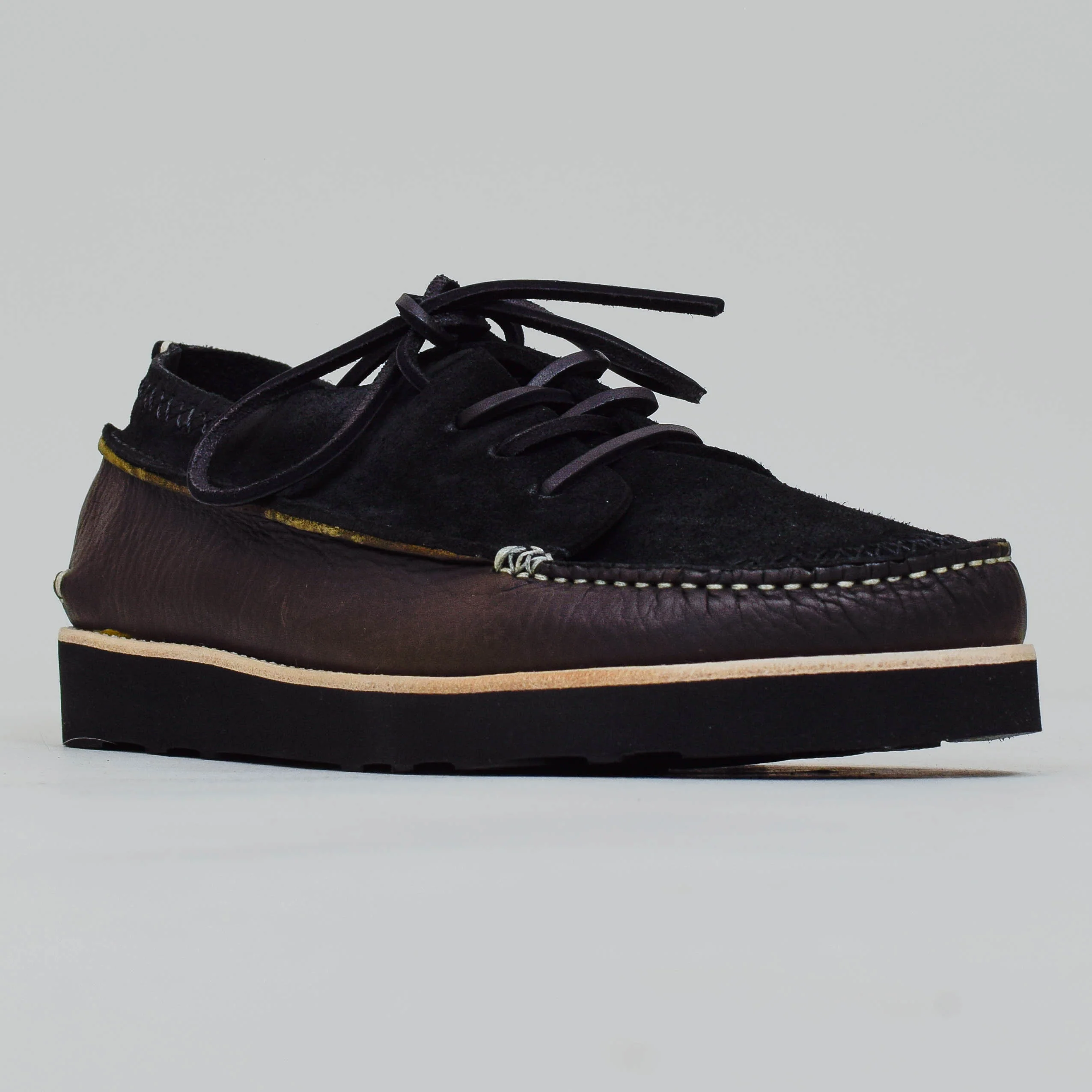 Yogi x Universal Works: Finn III on Eva Outsole - Black/Khaki - Image 3