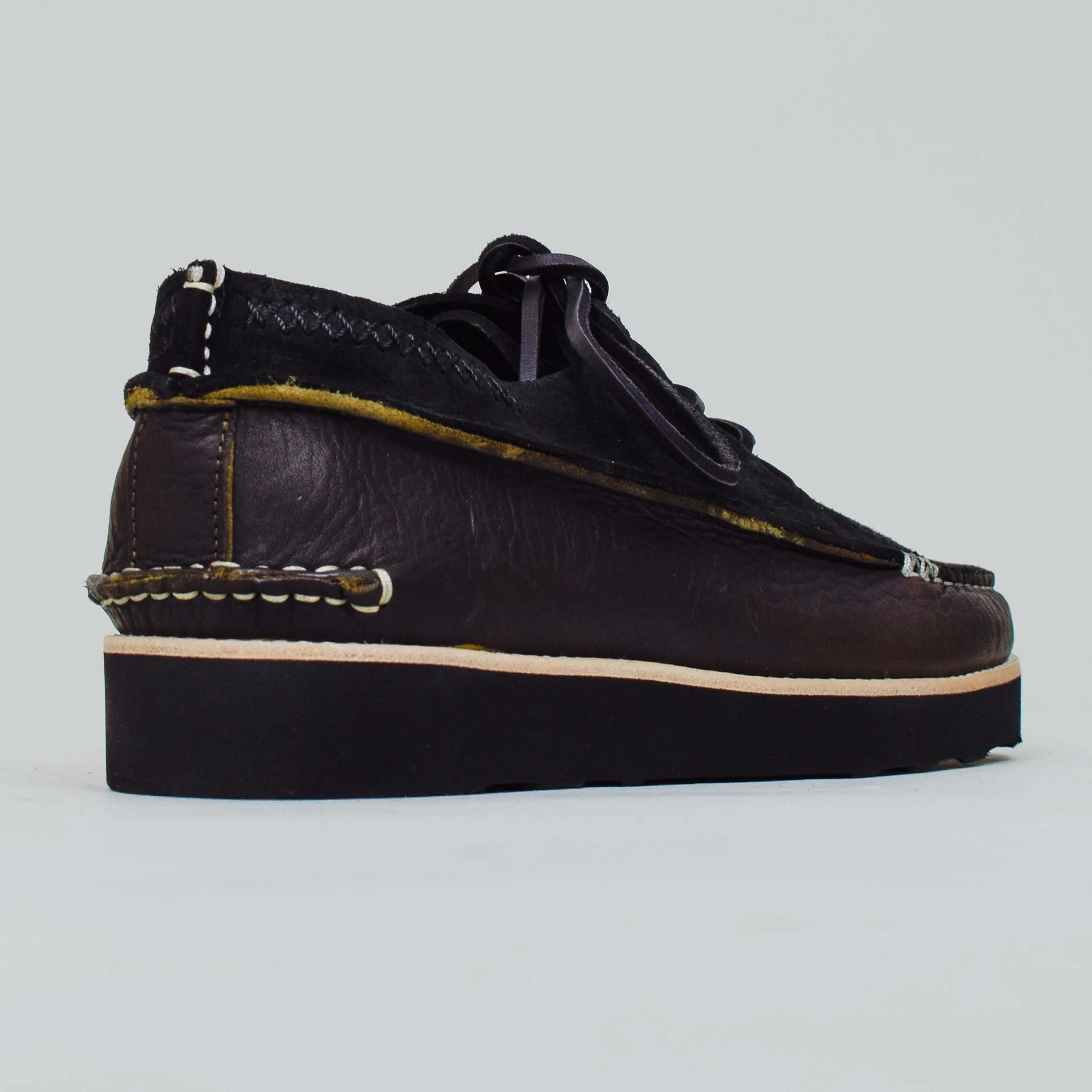 Yogi x Universal Works: Finn III on Eva Outsole - Black/Khaki - Image 4